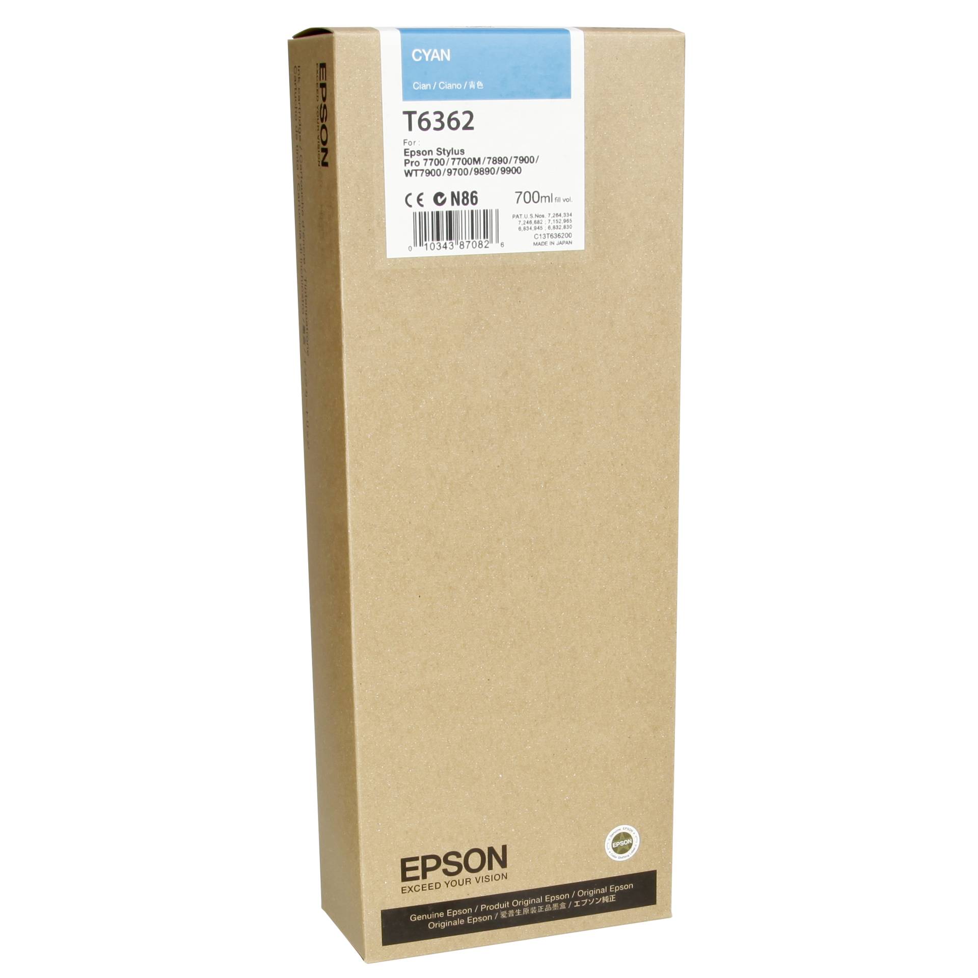 Epson cartuccia     ciano T 636 700 ml              T 6362
