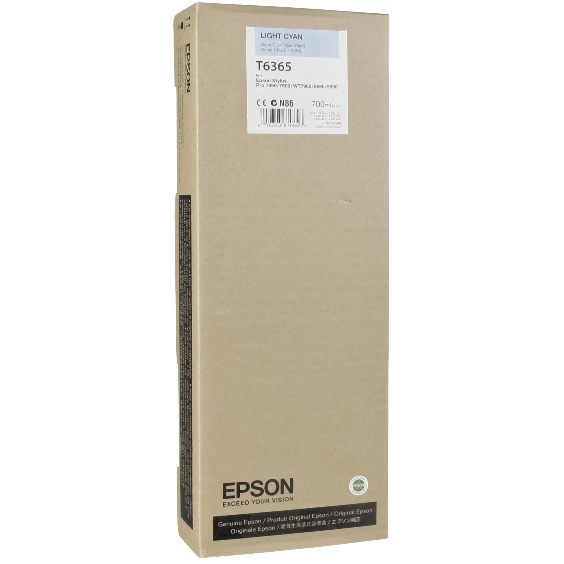 Epson cartuccia     ciano chiaro T 636 700 ml              T