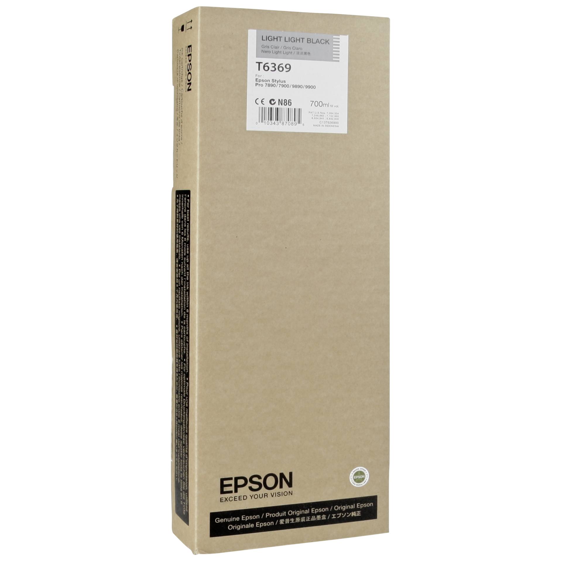 Epson cartuccia     light light nero    T 636 700 ml      T