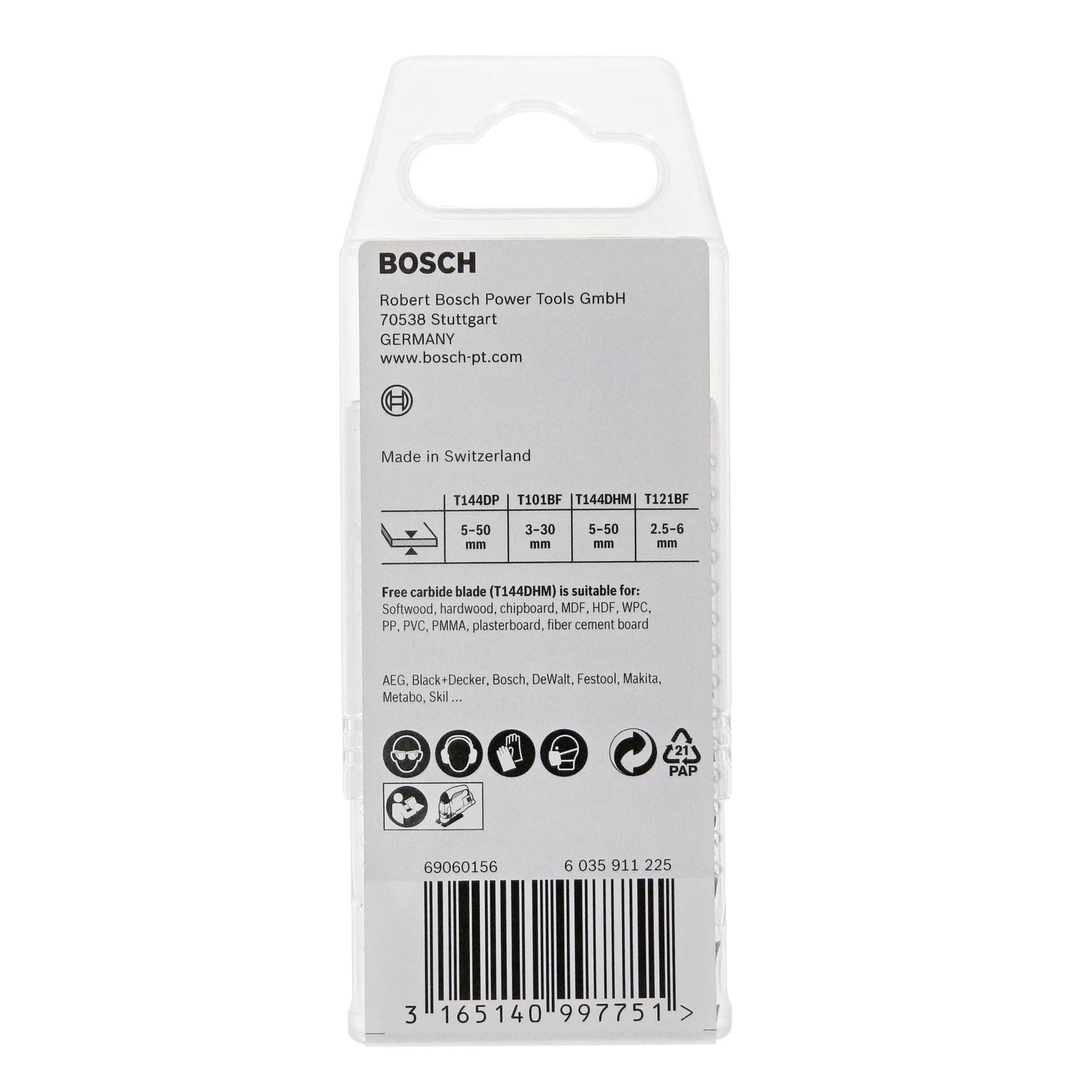 Bosch Jigsaw blade kit 15 pcs Wood and Metal