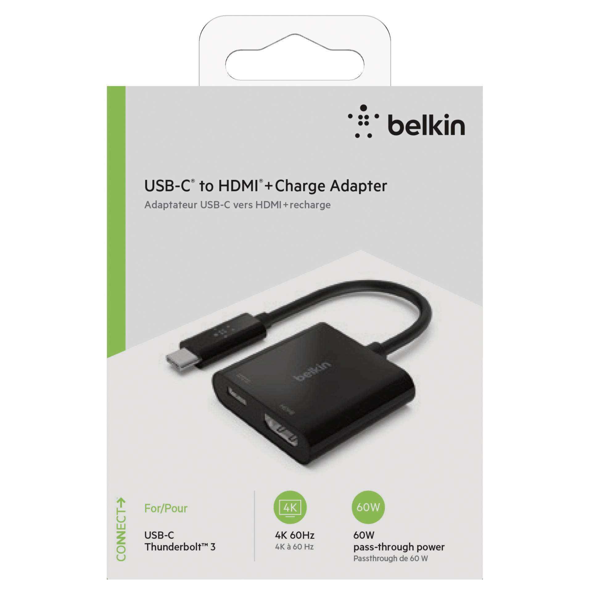 Belkin USB-C to HDMI-Adapter 60W PD, black AVC002btBK