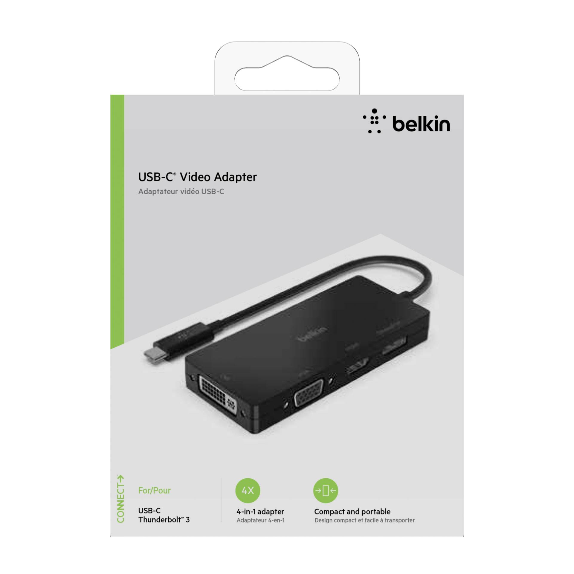 Belkin USB-C to HDMI / VGA / DisplayPort-Adapter   AVC003btB