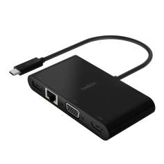 Belkin USB-C to Gigabit-Ethern. HDMI/VGA/USB-A-Adapter, 100W 2