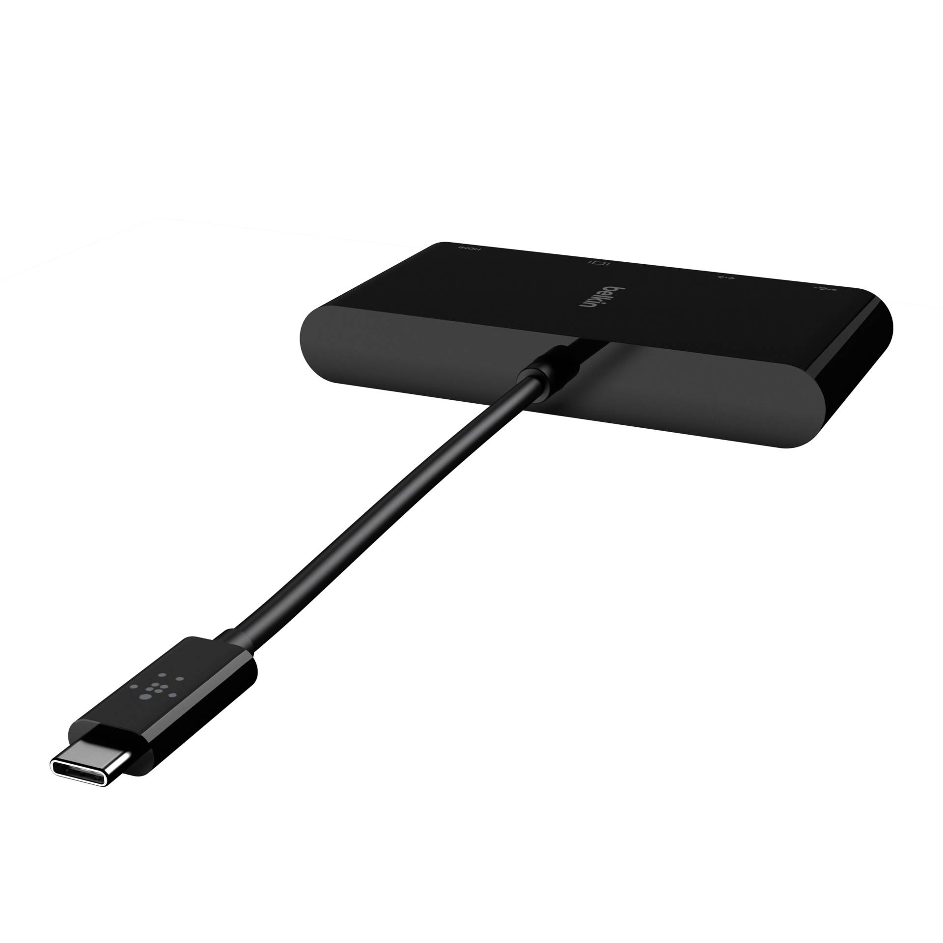 Belkin USB-C to Gigabit-Ethern. HDMI/VGA/USB-A-Adapter, blac