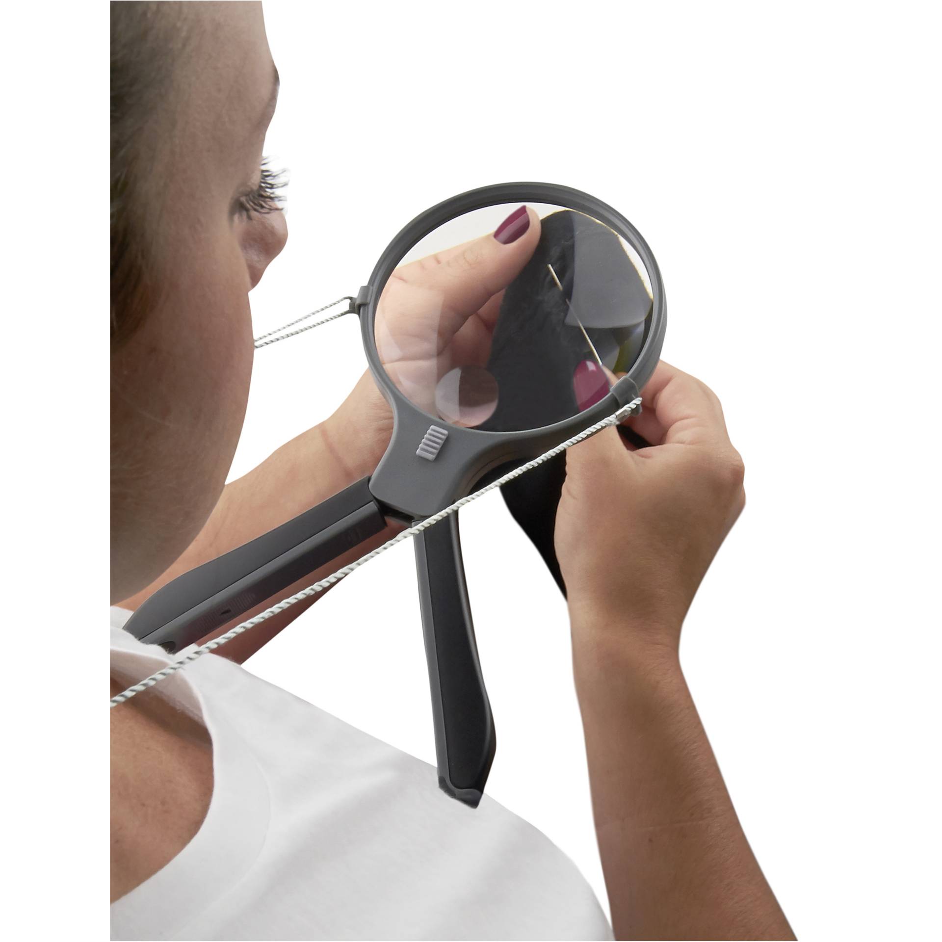 Carson HF-11 split handle Lupe Freihandlupe mit Beleuchtung