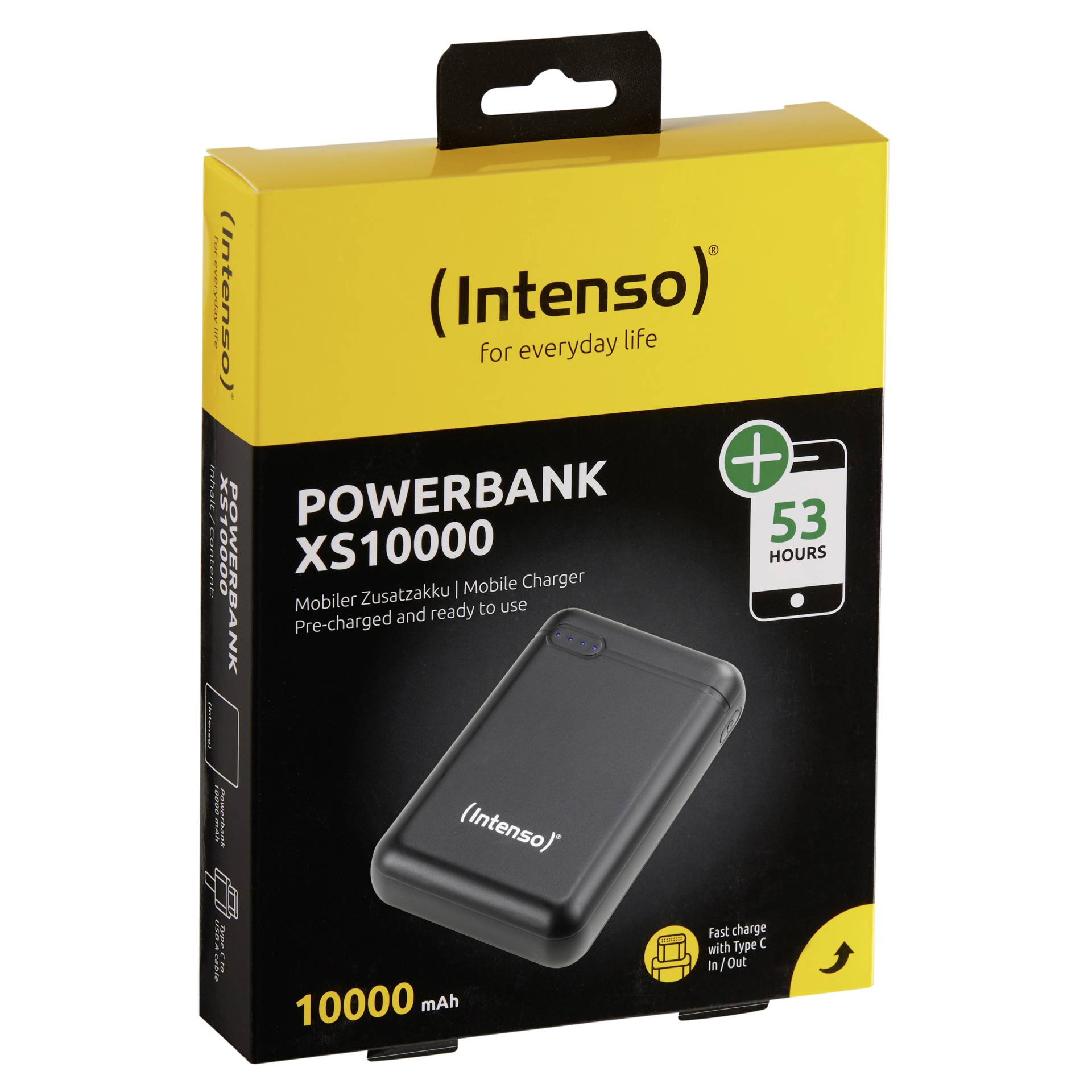 Intenso Powerbank XS10000 nero 10000 mAh incl. USB-A to tipo