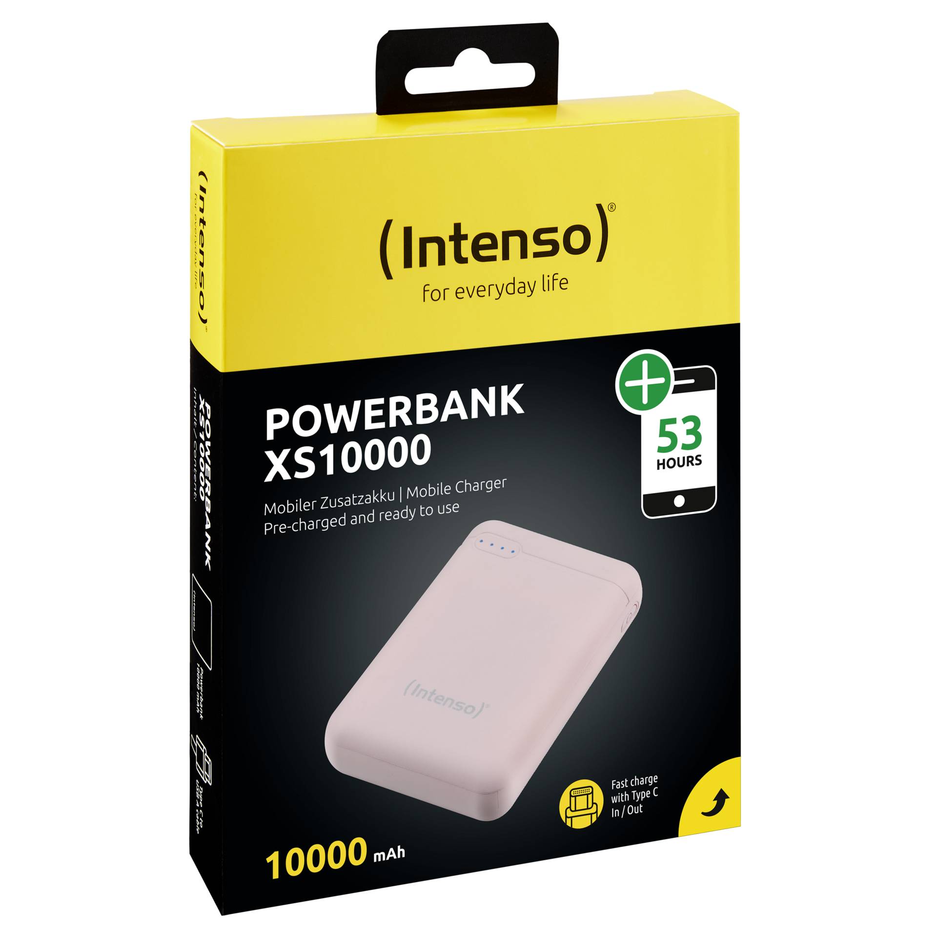 Intenso Powerbank XS10000 rosé 10000 mAh incl. USB-A to tipo