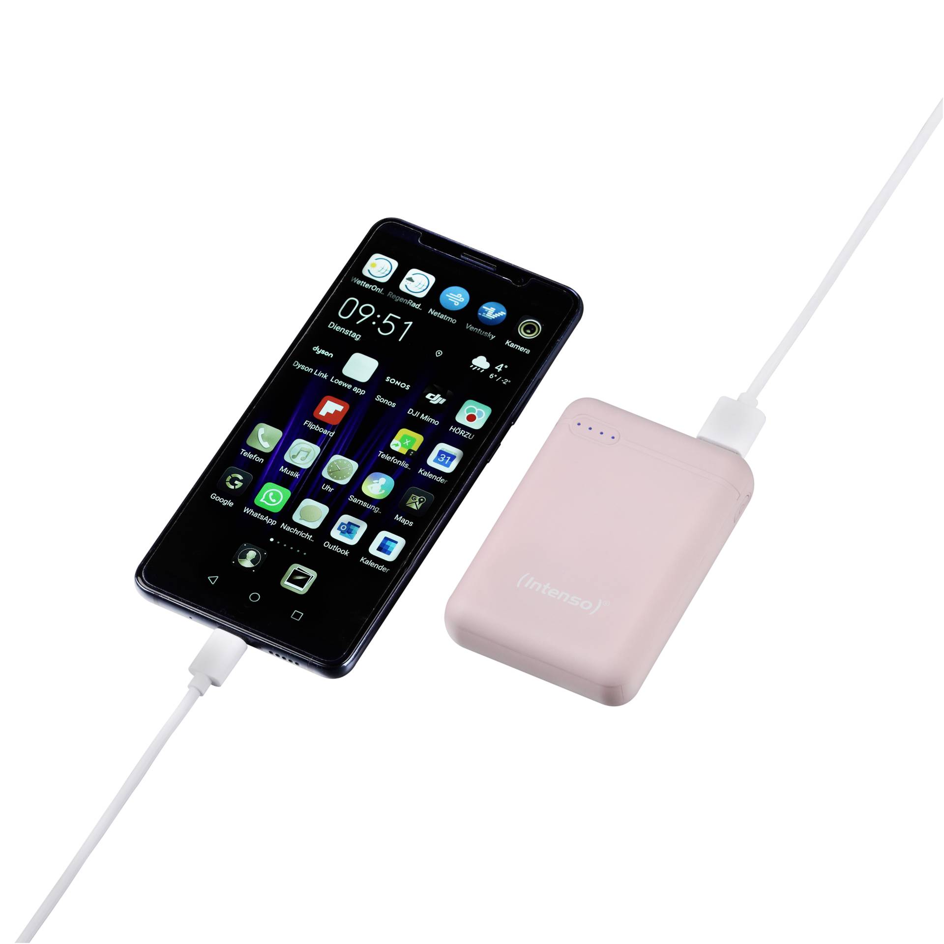 Intenso Powerbank XS10000 rosé 10000 mAh incl. USB-A to tipo