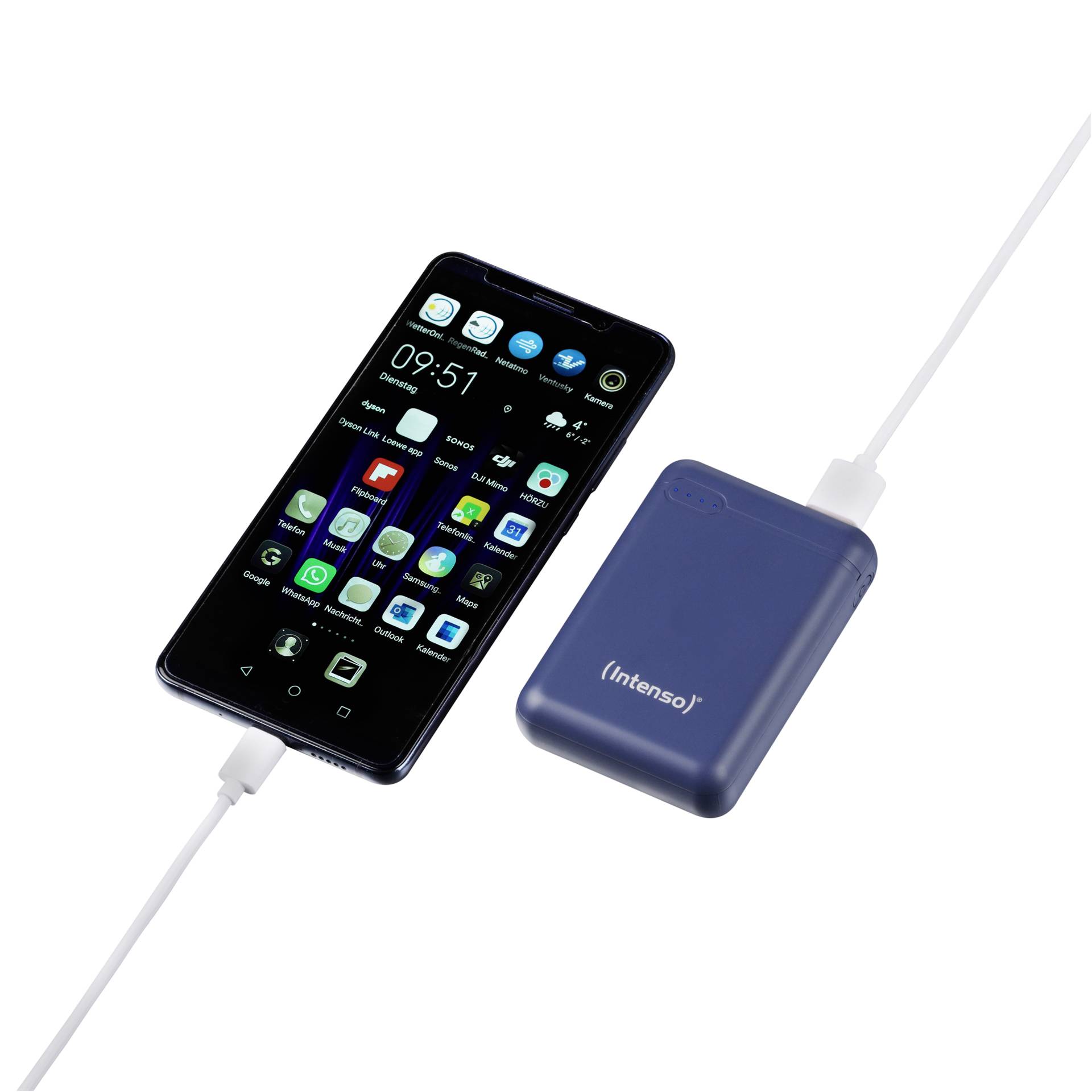 Intenso Powerbank XS10000 dkblue 10000 mAh incl. USB-A to Ty
