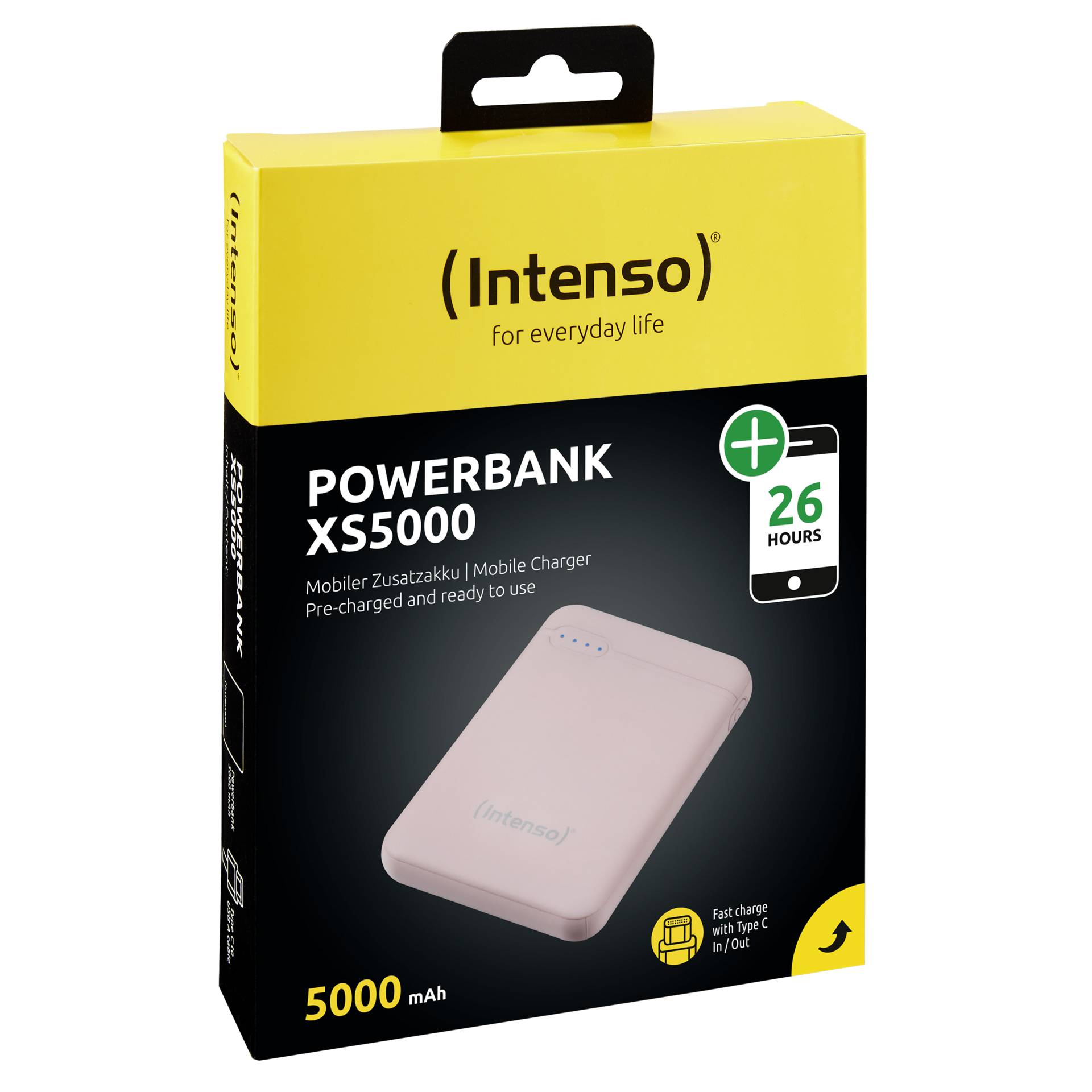 Intenso Powerbank XS5000 rosé 5000 mAh incl. USB-A to tipo C
