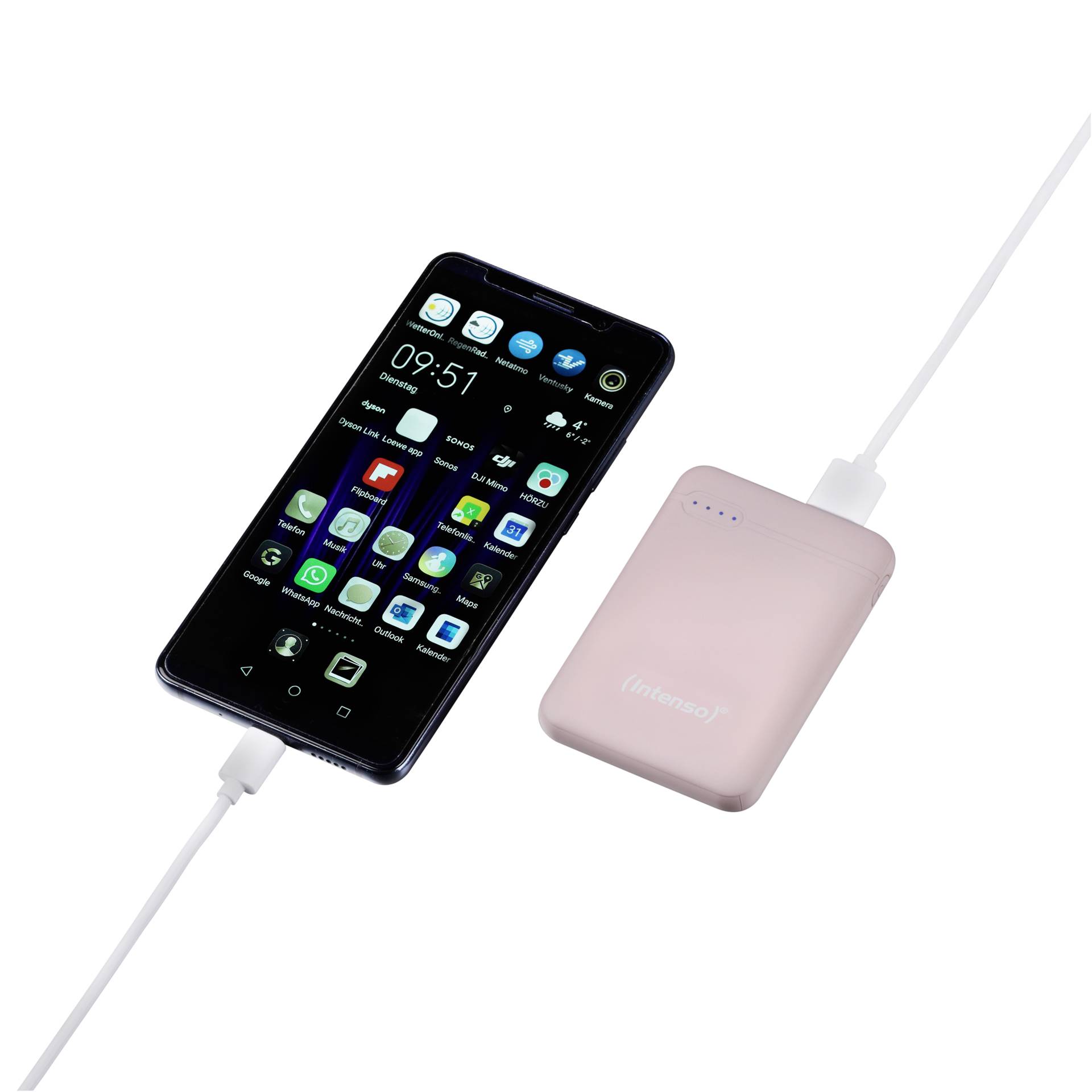 Intenso Powerbank XS5000 rosé 5000 mAh incl. USB-A to tipo C