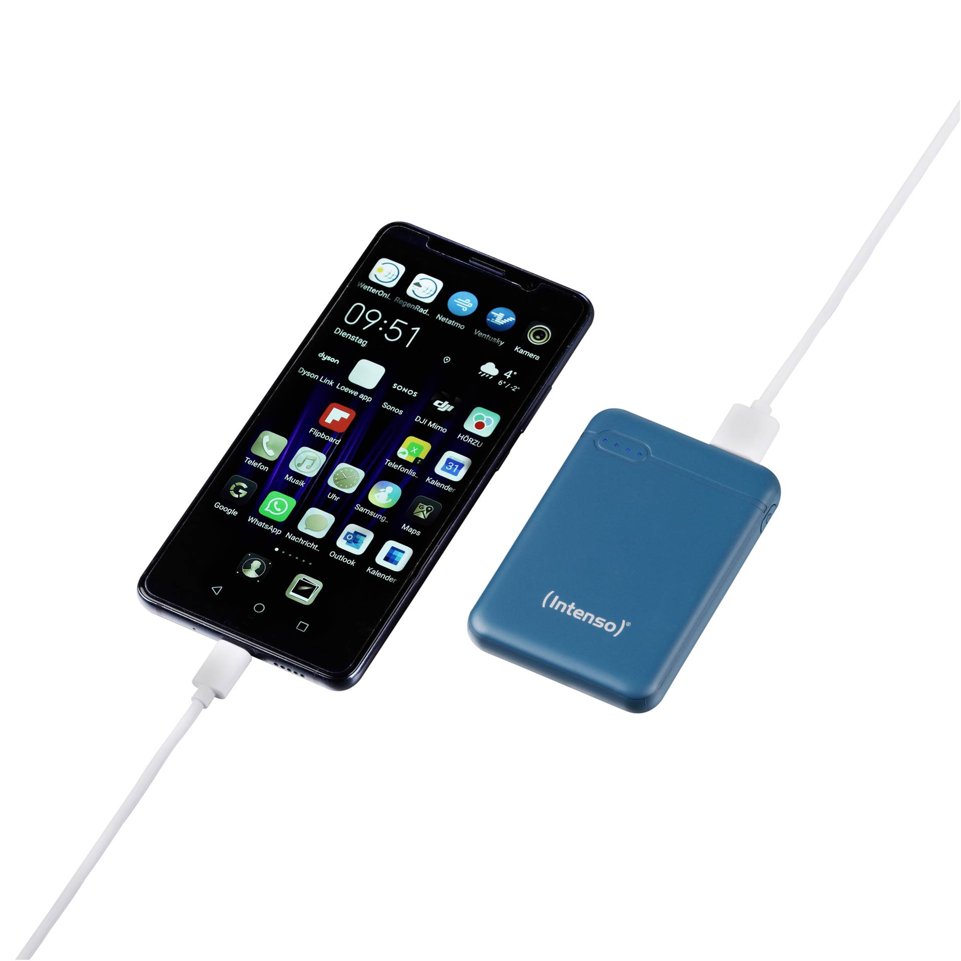 Intenso Powerbank XS5000 pertol 5000 mAh incl. USB-A to tipo