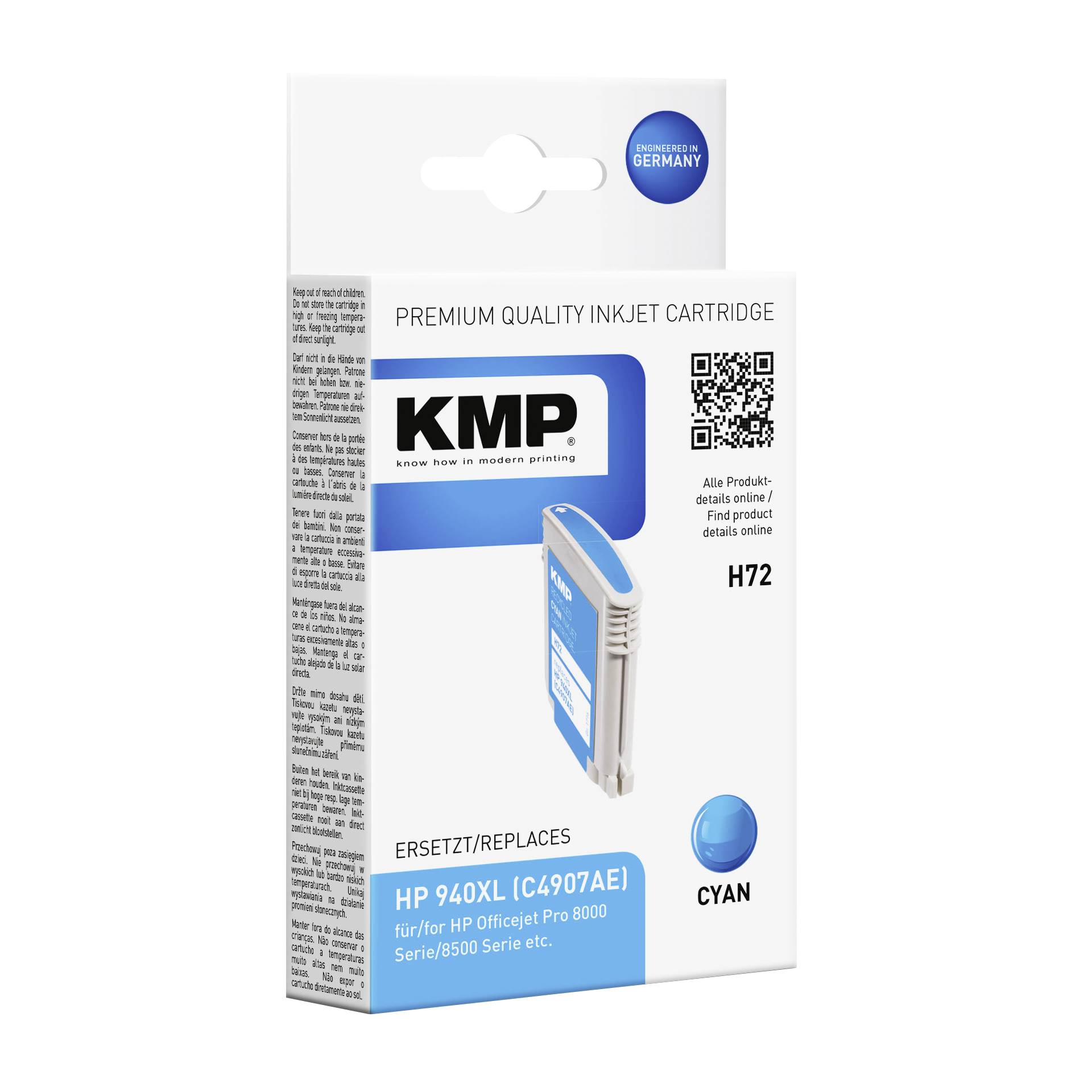 KMP H72 cartuccia     ciano compatibile con HP C 4907 AE