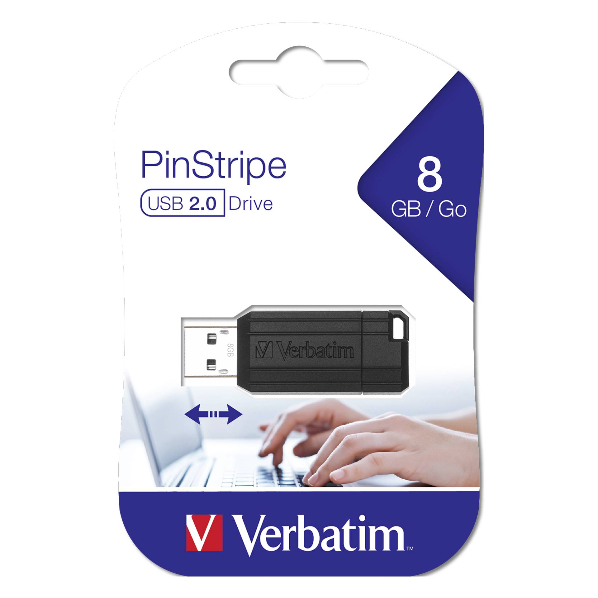 Verbatim Store n Go          8GB Pinstripe USB 2.0 nero