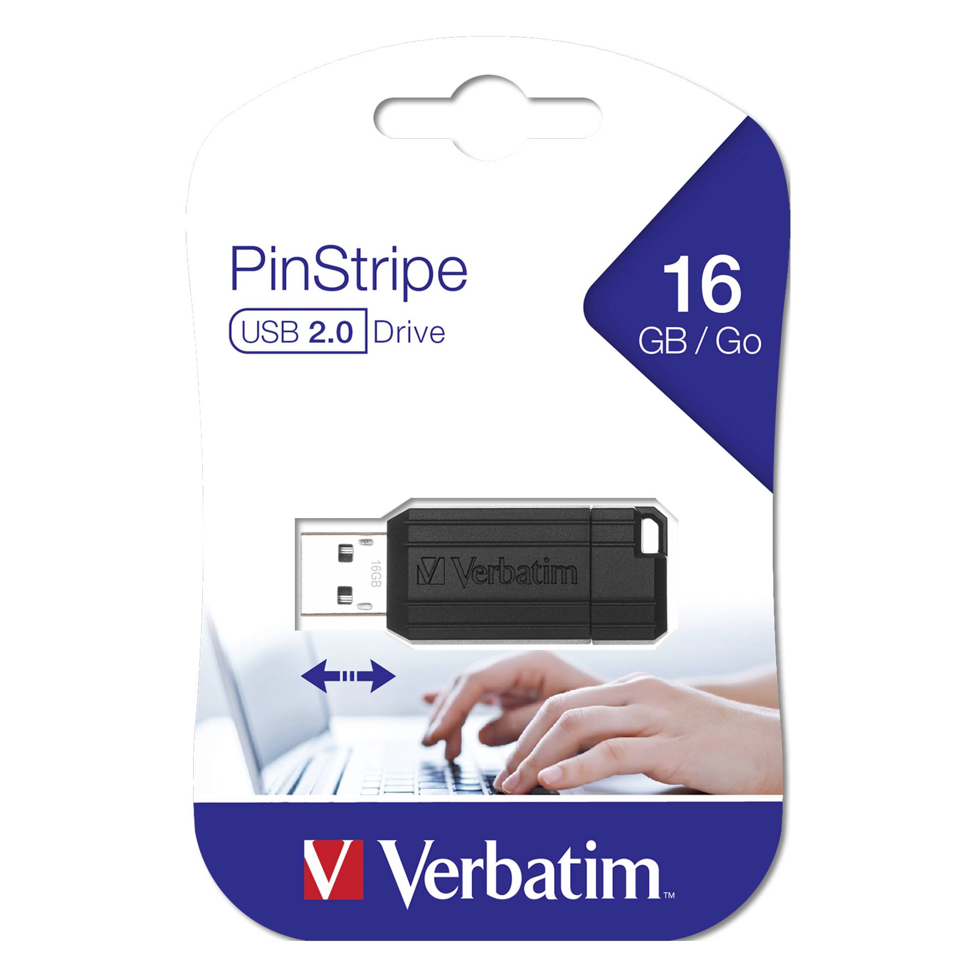 Verbatim Store n Go         16GB Pinstripe USB 2.0 nero
