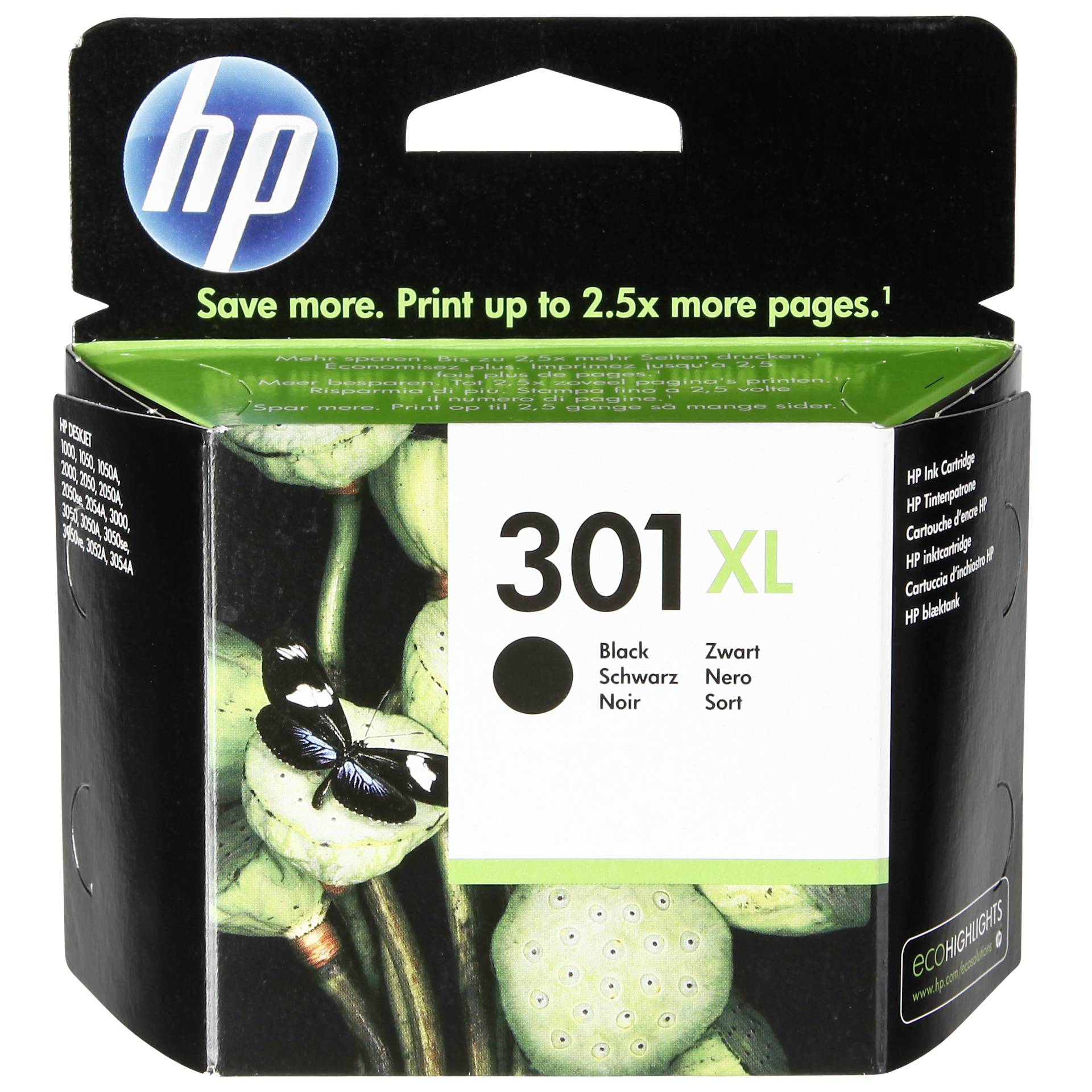 HP CH 563 EE cartuccia nero No. 301 XL