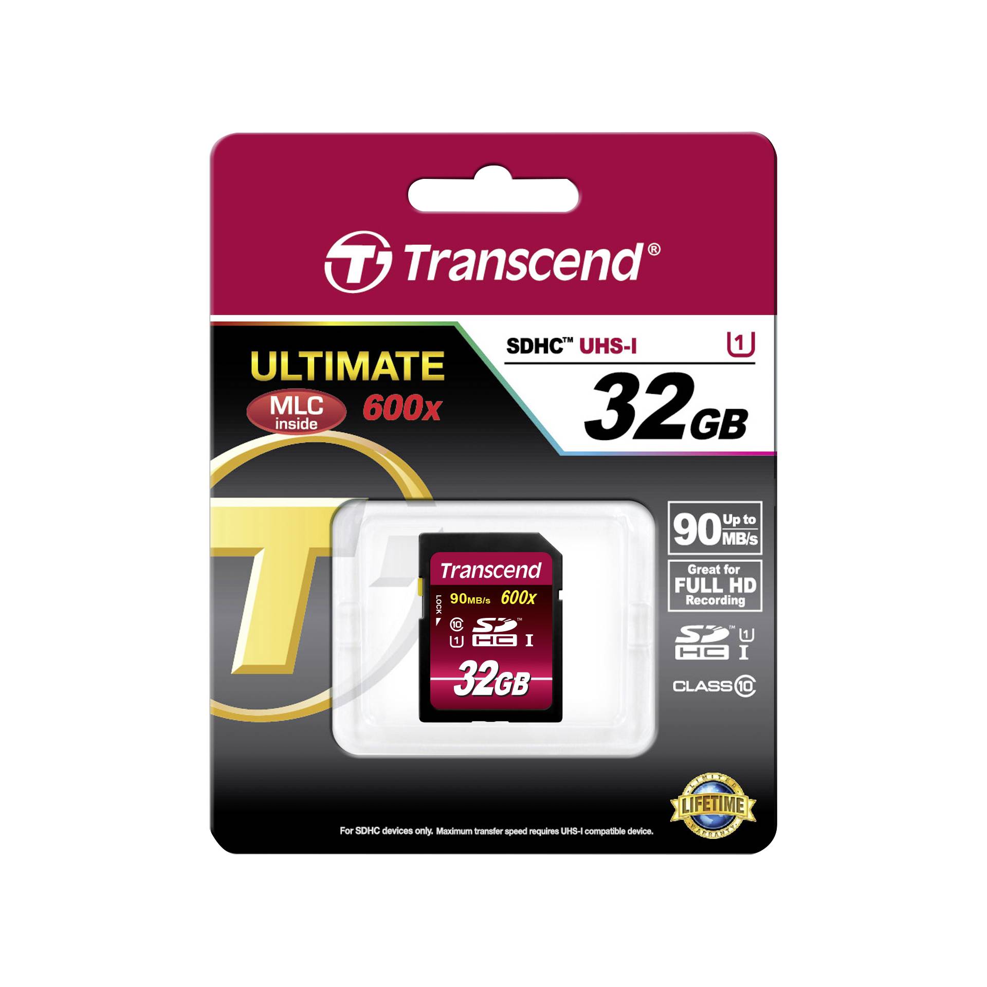 Transcend SDHC 32GB Class10 UHS-I 600x Ultimate