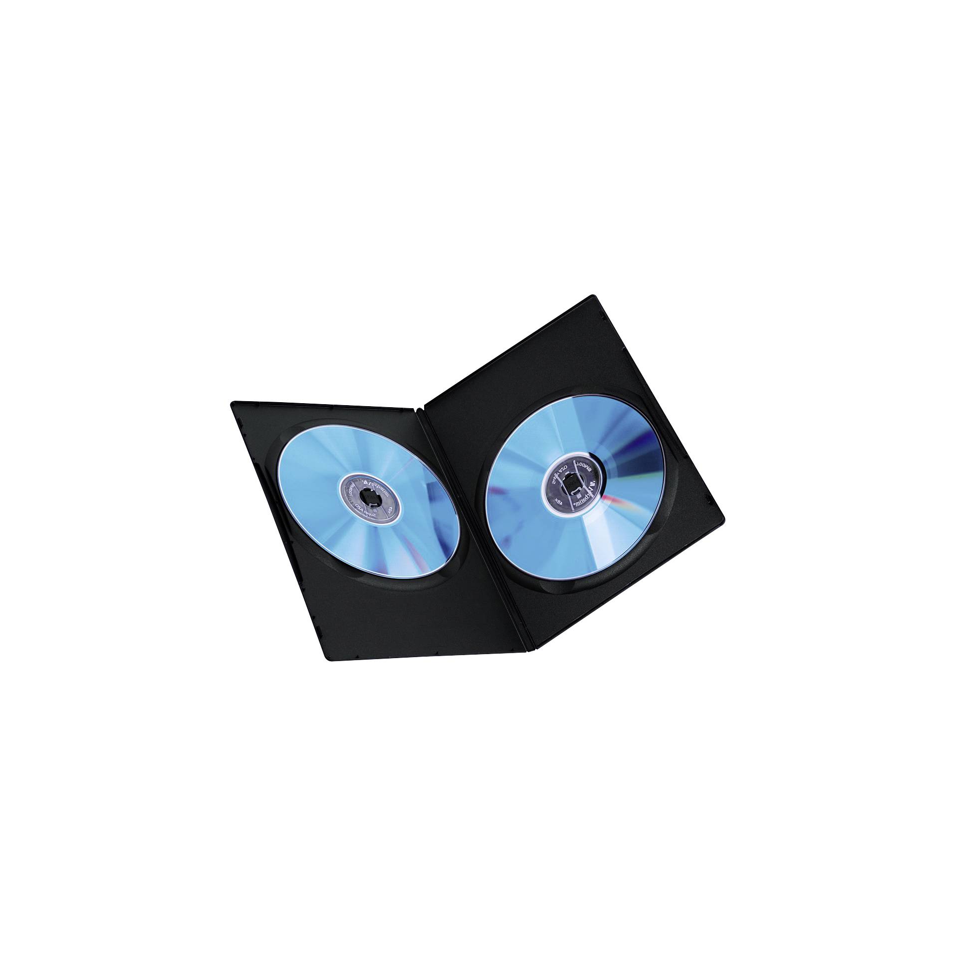 1x25 Hama custodie DVD doppie Slim 75% di spazio in meno 511