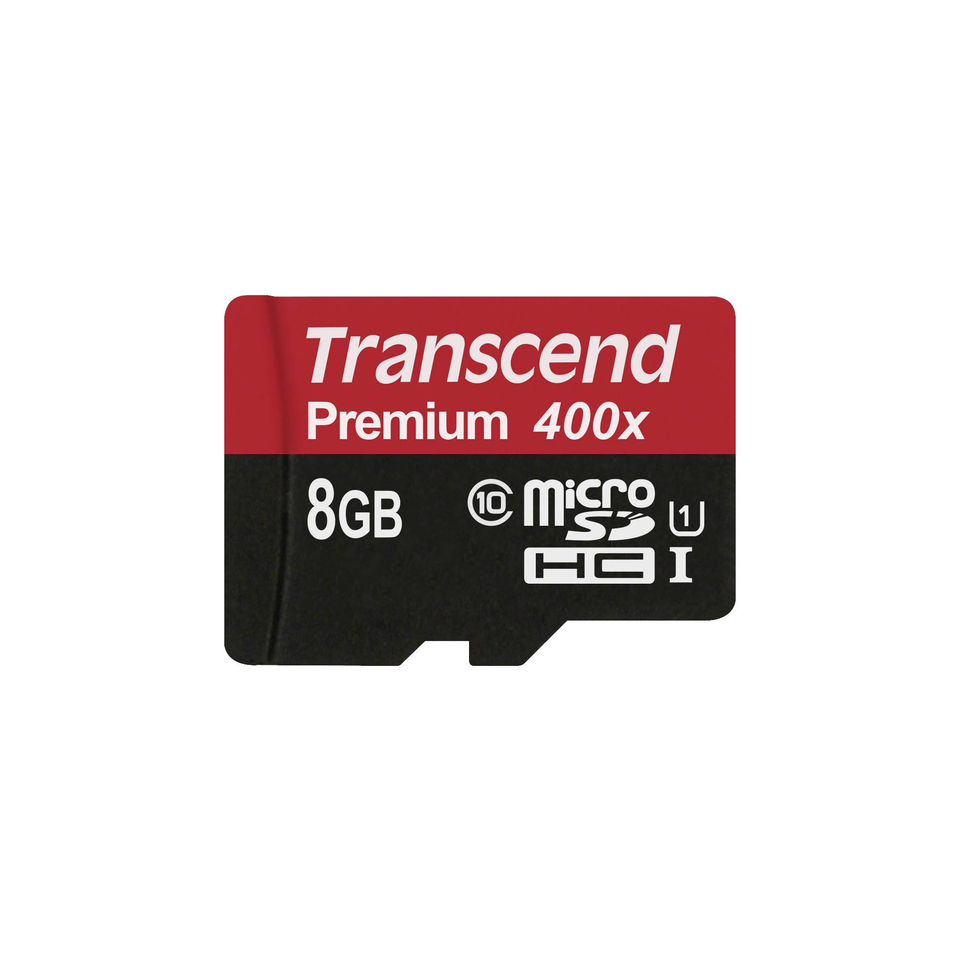 Transcend microSDHC 8GB Class 10 UHS-I 400x + SD adatt.
