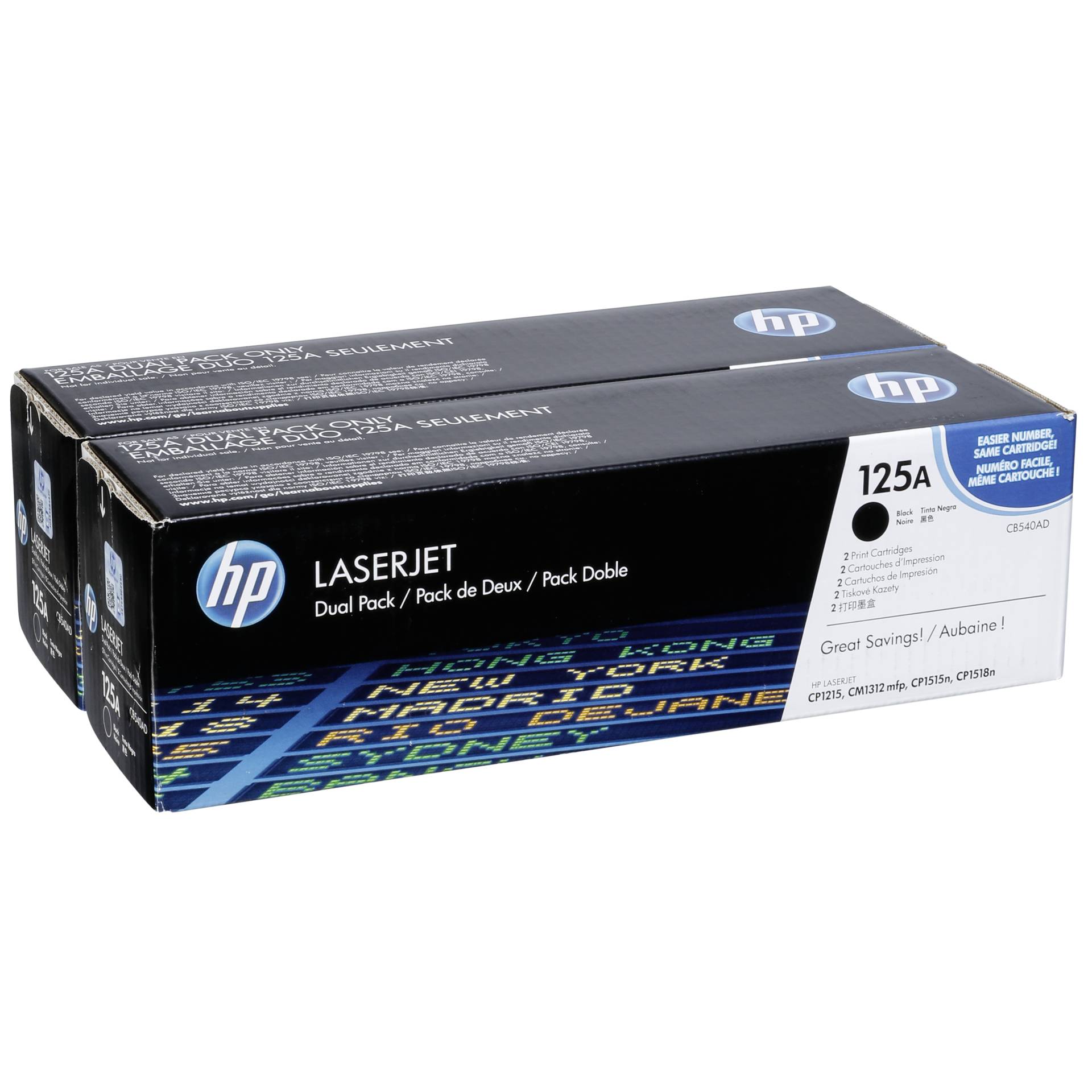 HP cartuccia CB 540 AD nero No. 125 A