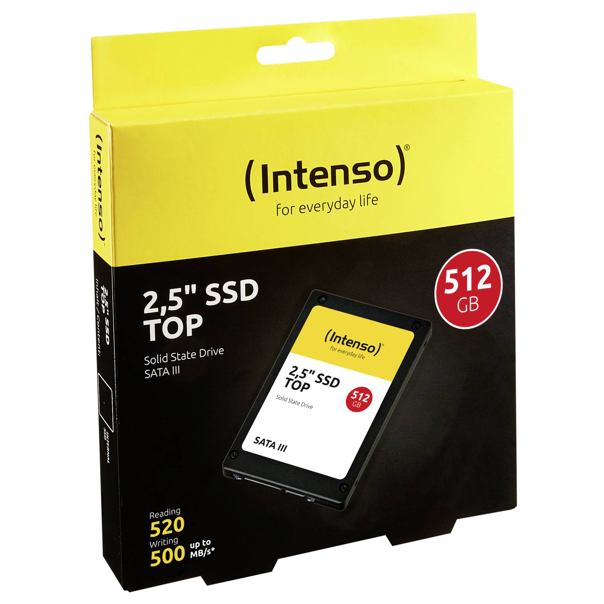 Intenso TOP SSD 2,5        512GB SATA III / Solid State Driv
