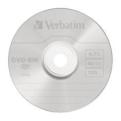 1x5 Verbatim DVD-RW 4,7GB 4x Speed, Jewel custodia 2