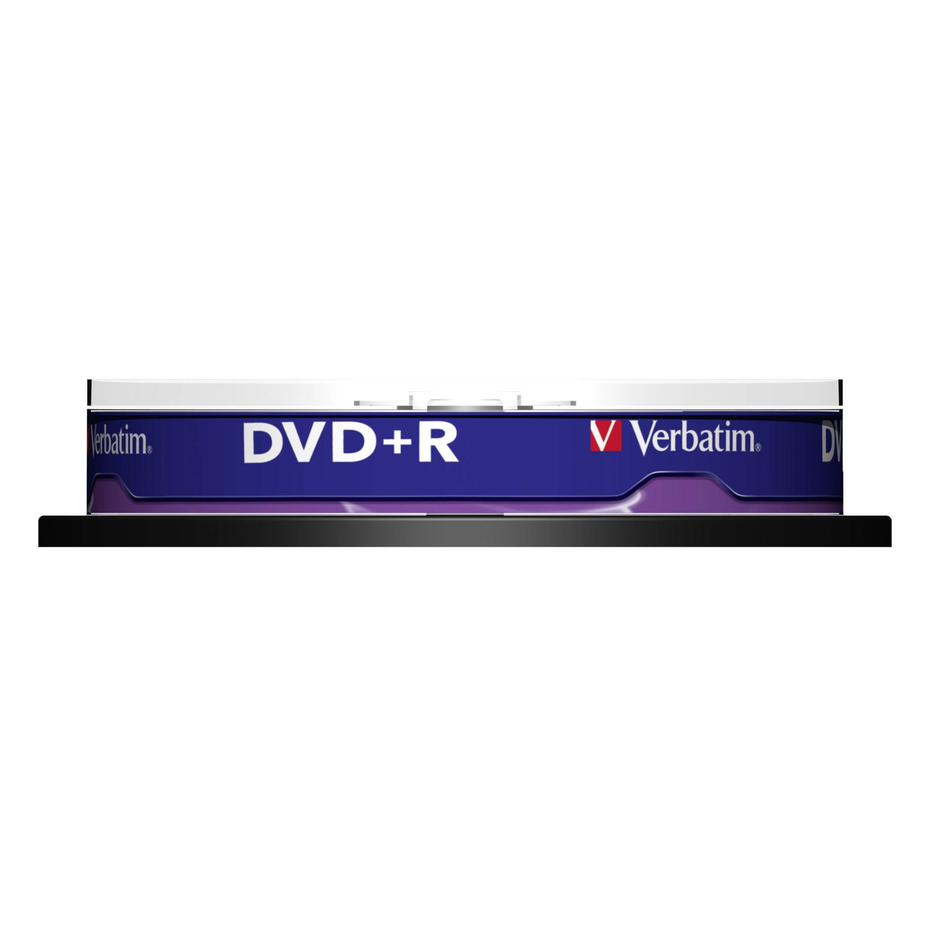 1x10 Verbatim DVD+R 4,7GB 16x Speed, opaco argento Cakebox