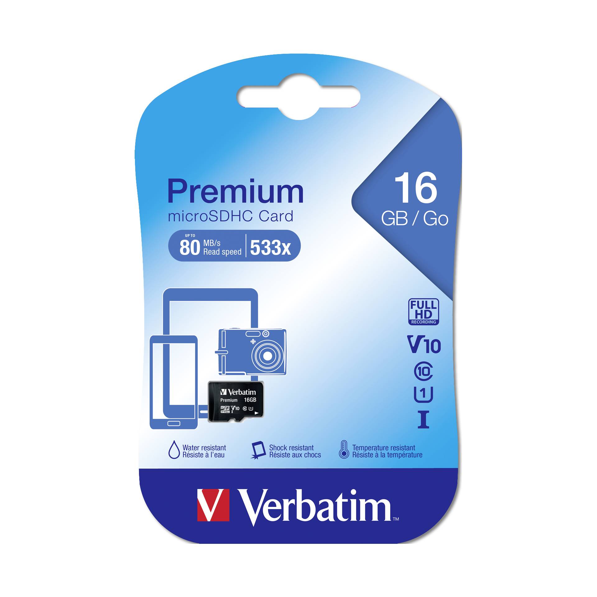 Verbatim microSDHC          16GB Class 10