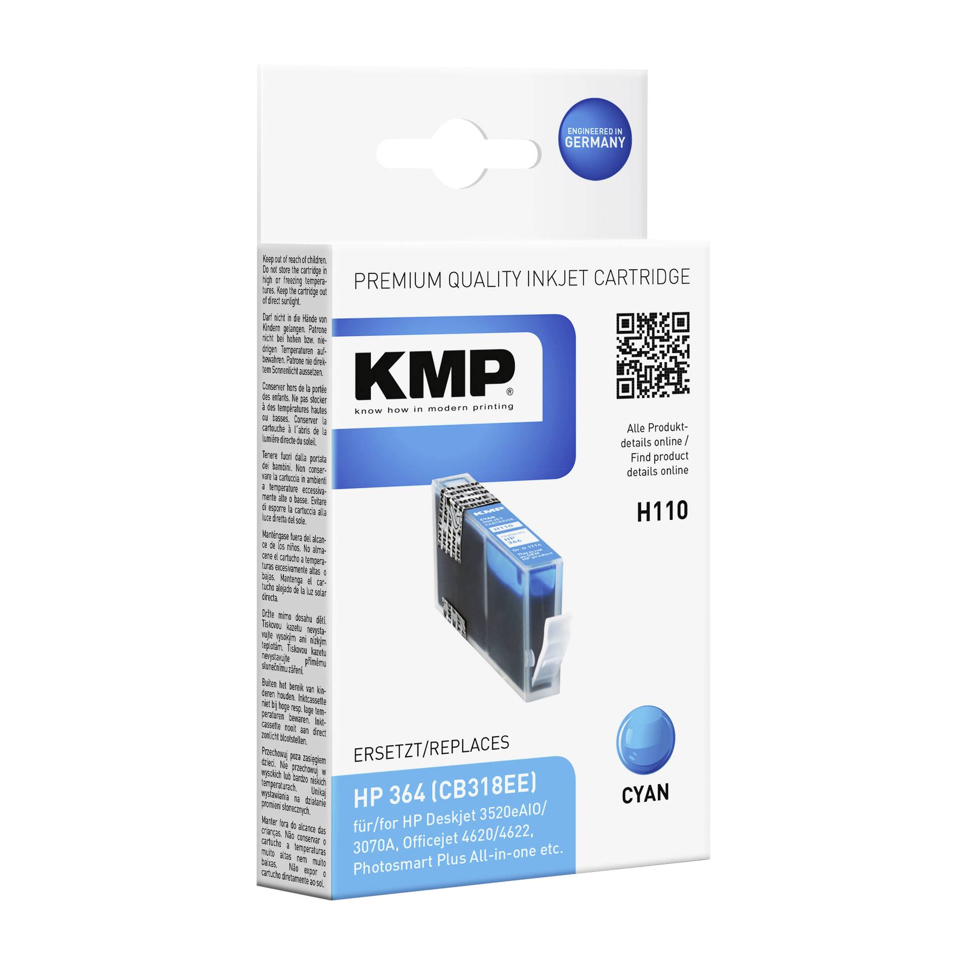 KMP H110 cartuccia ciano compatibile con HP CB 318 EE