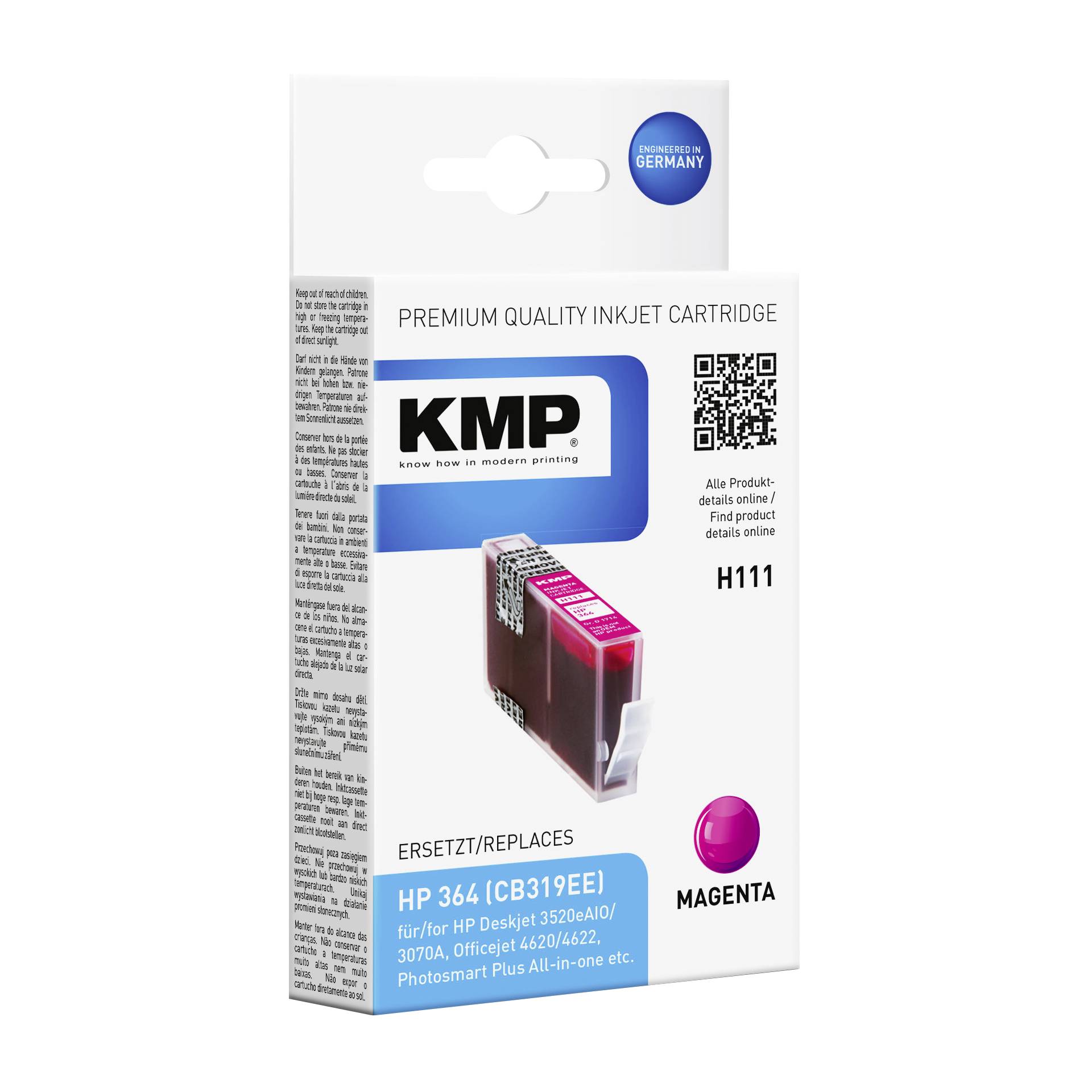 KMP H111 cartuccia magenta compatibile con HP CB 319 EE