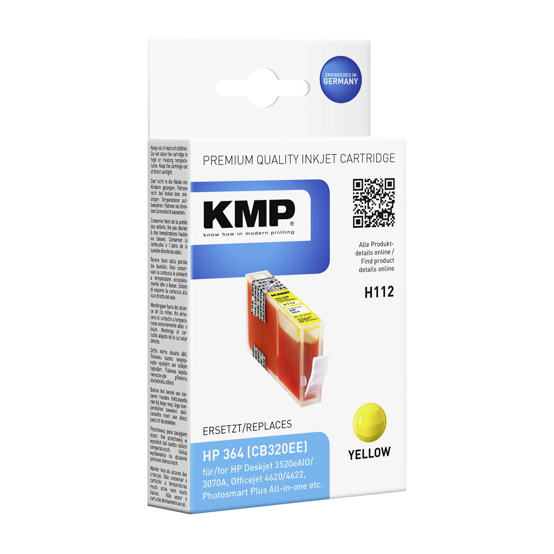 KMP H112 cartuccia giallo compatibile con HP CB 320 EE