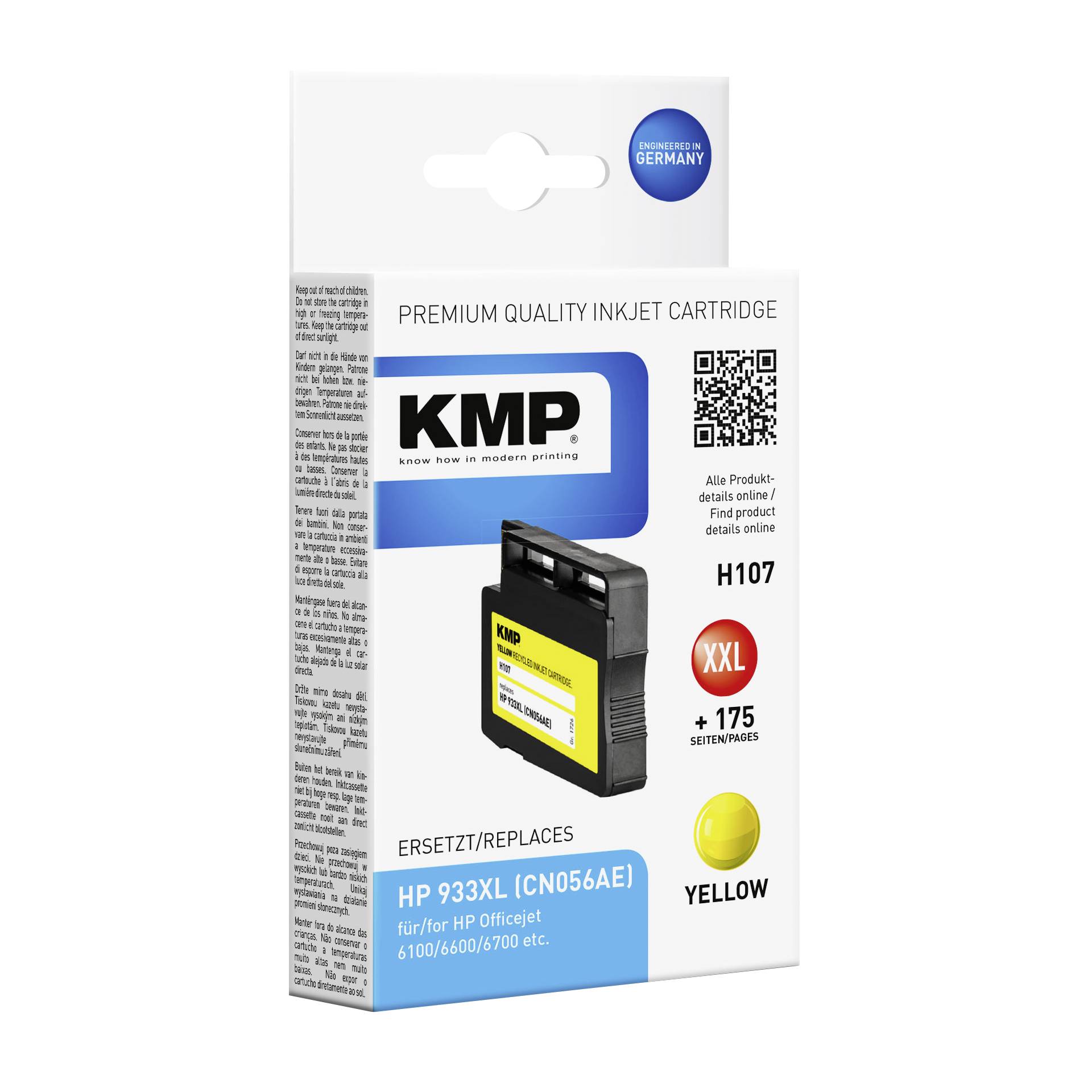 KMP H107 cartuccia giallo comp. con HP CN 056 AE 933 XL