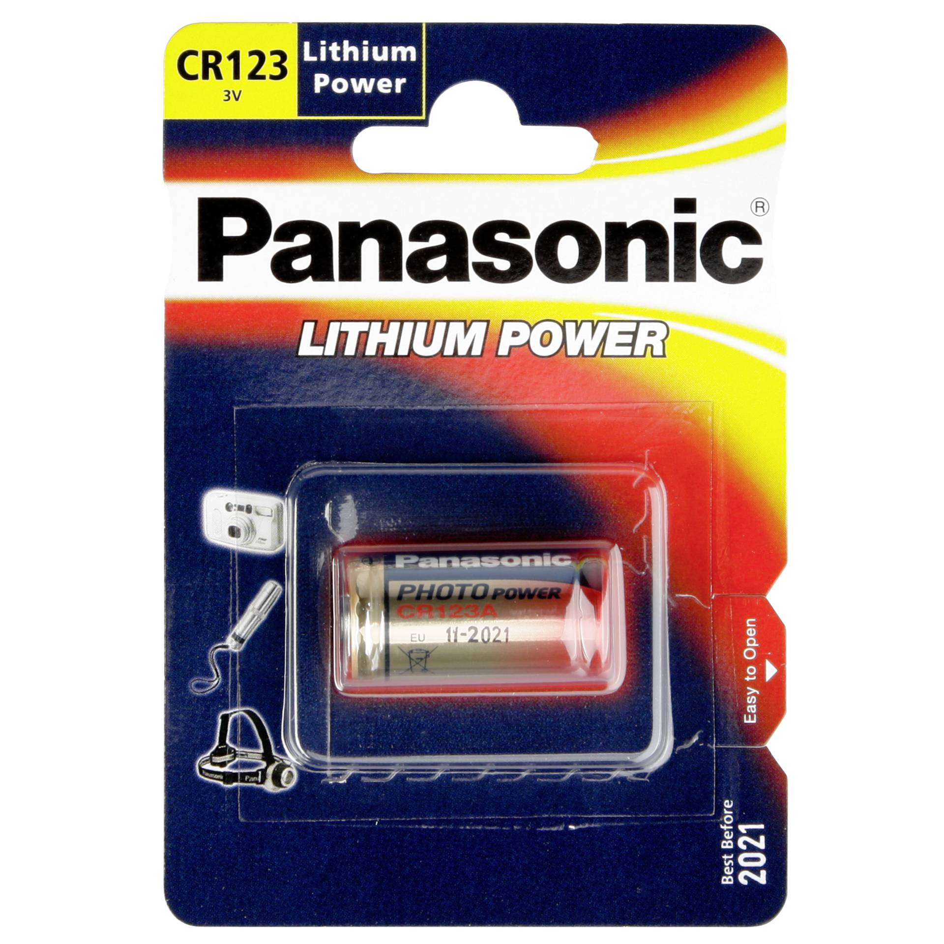 1 Panasonic Photo CR 123 A Lithium