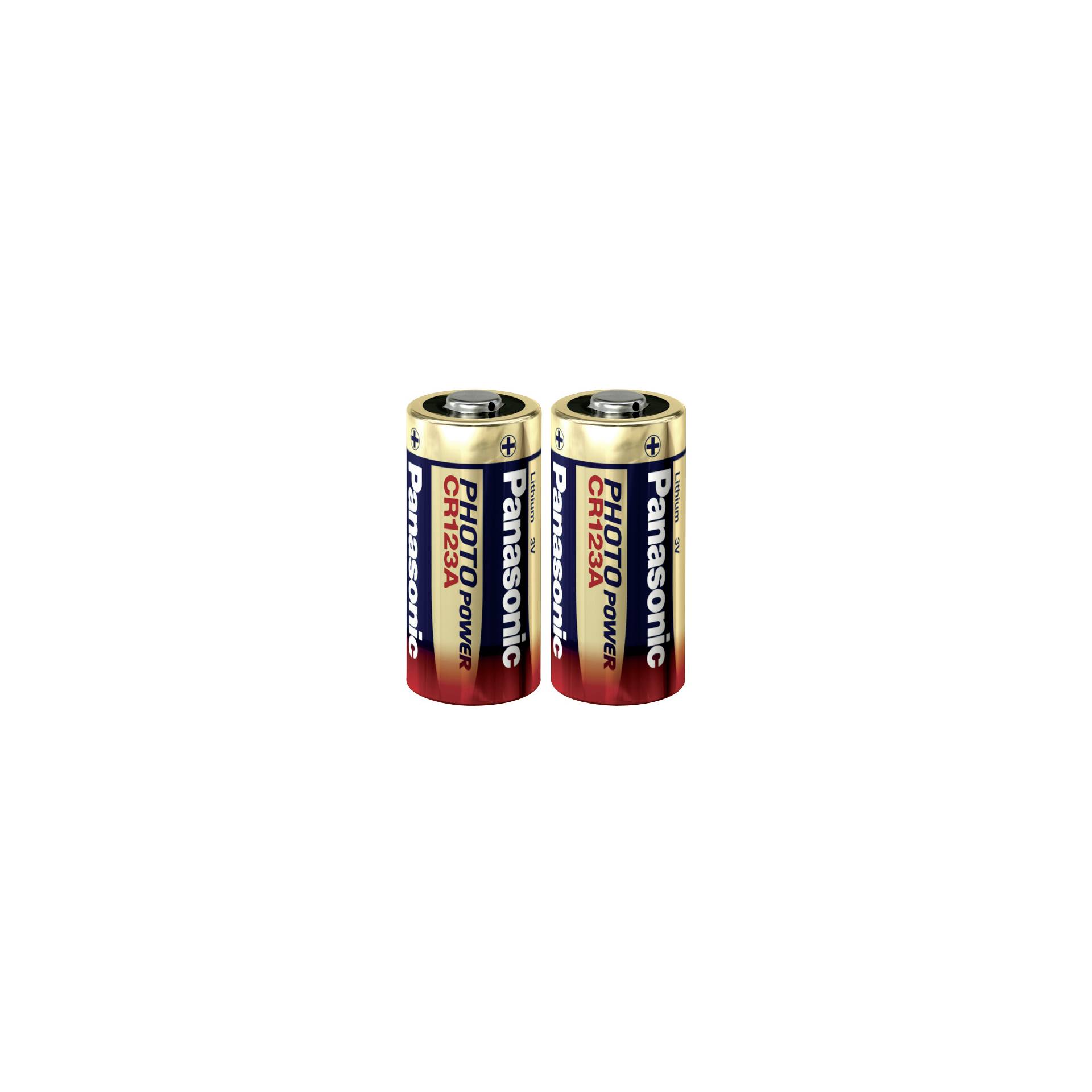 1x2 Panasonic Photo CR 123 A Lithium