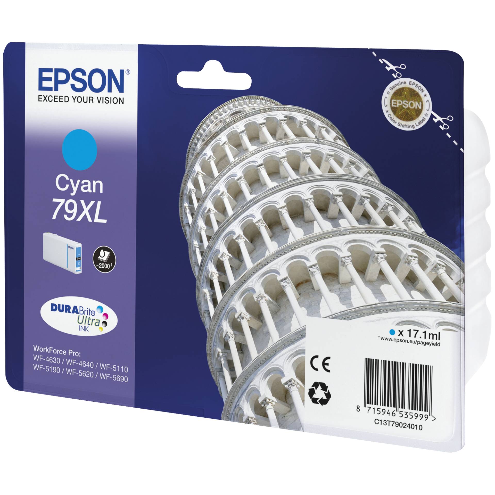 Epson DURABrite Ultra Ink 79 XL cartuccia ciano T 7902