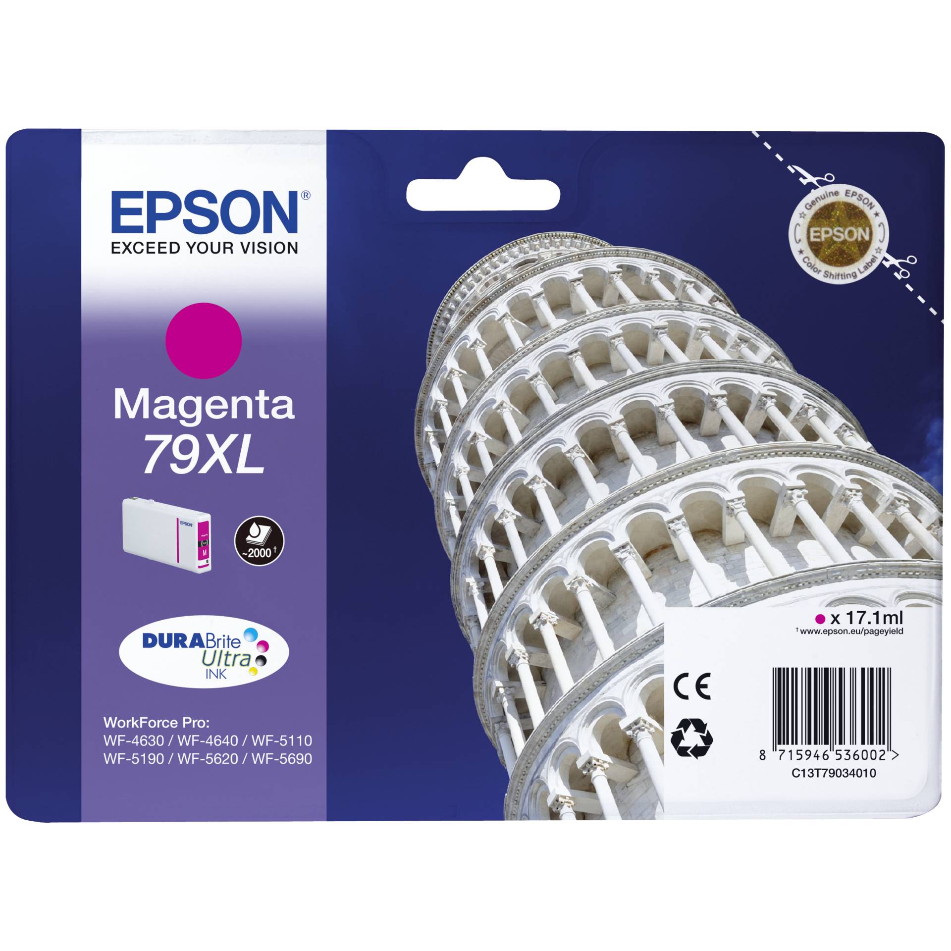 Epson DURABrite Ultra Ink 79 XL cartuccia magenta T 7903