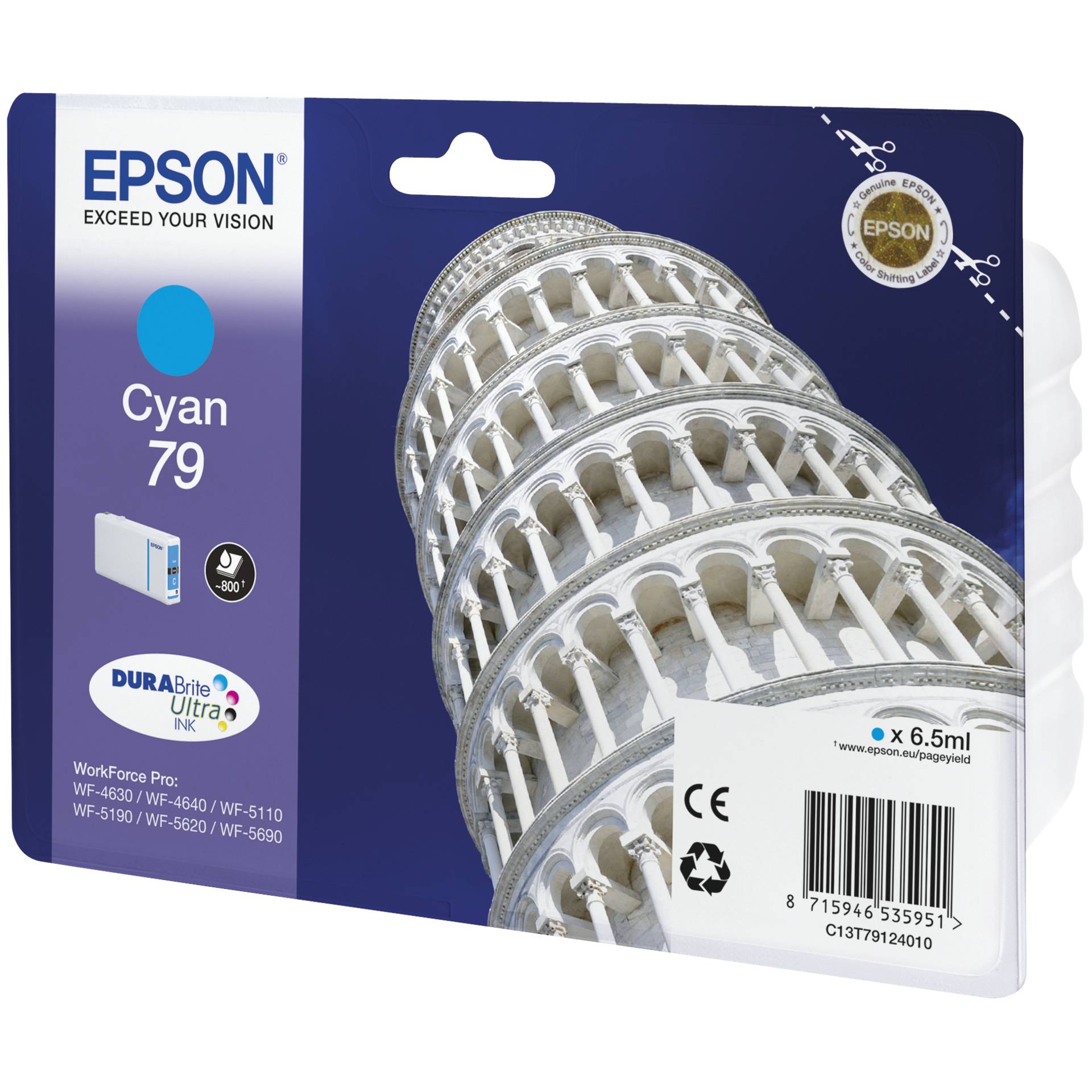 Epson DURABrite Ultra Ink 79 cartuccia ciano T 7912