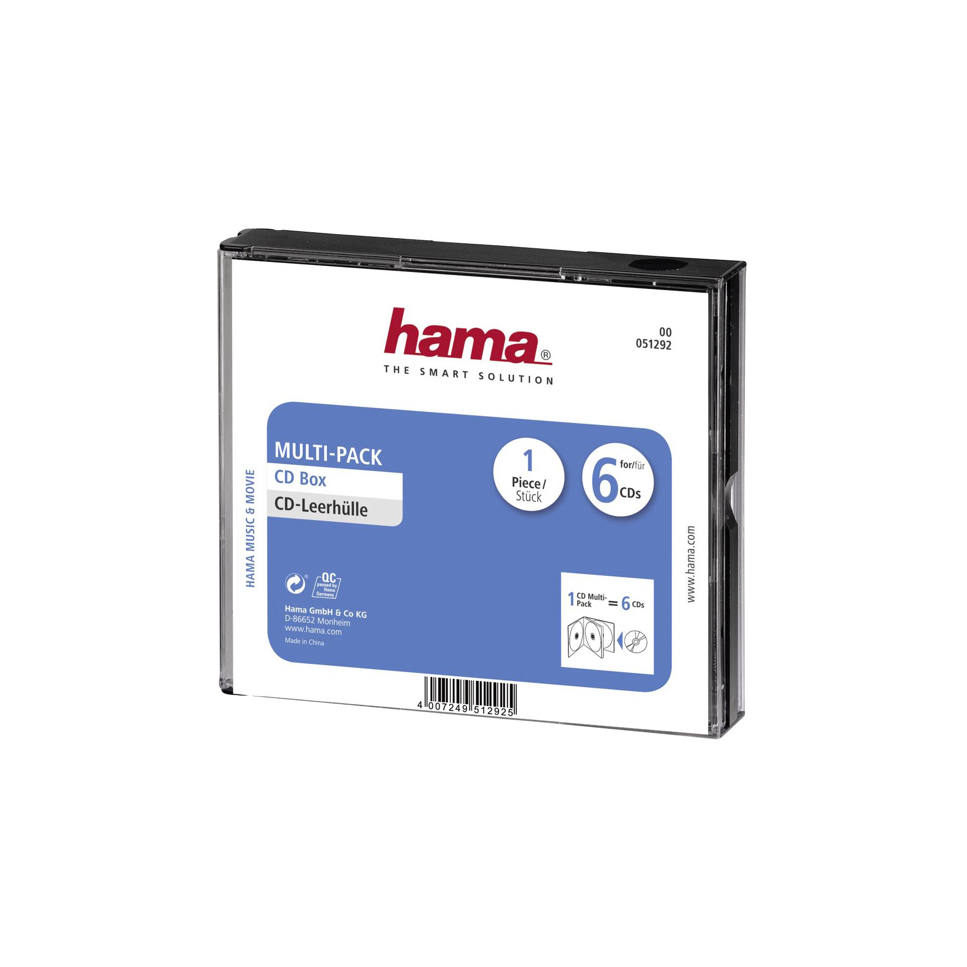 Hama custodie CD confezione da 6 pezzi