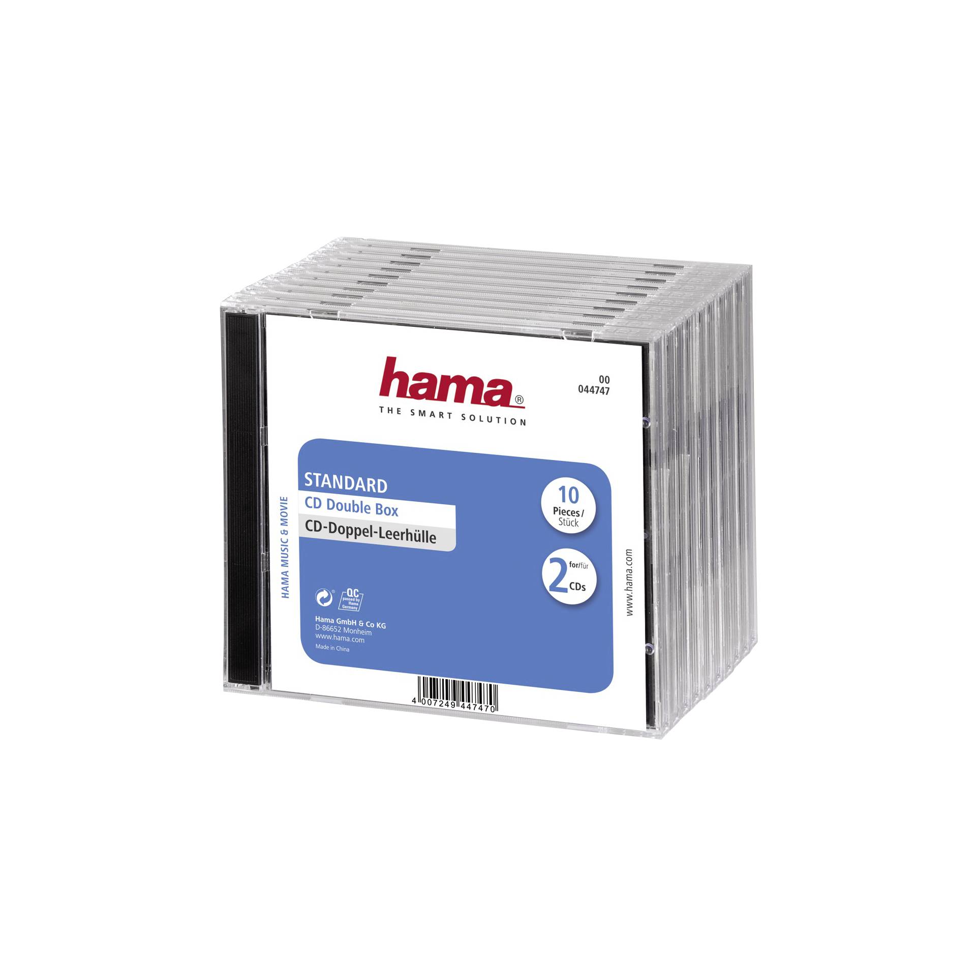 Hama CD Double Box 10er Jewel-Case                 44747