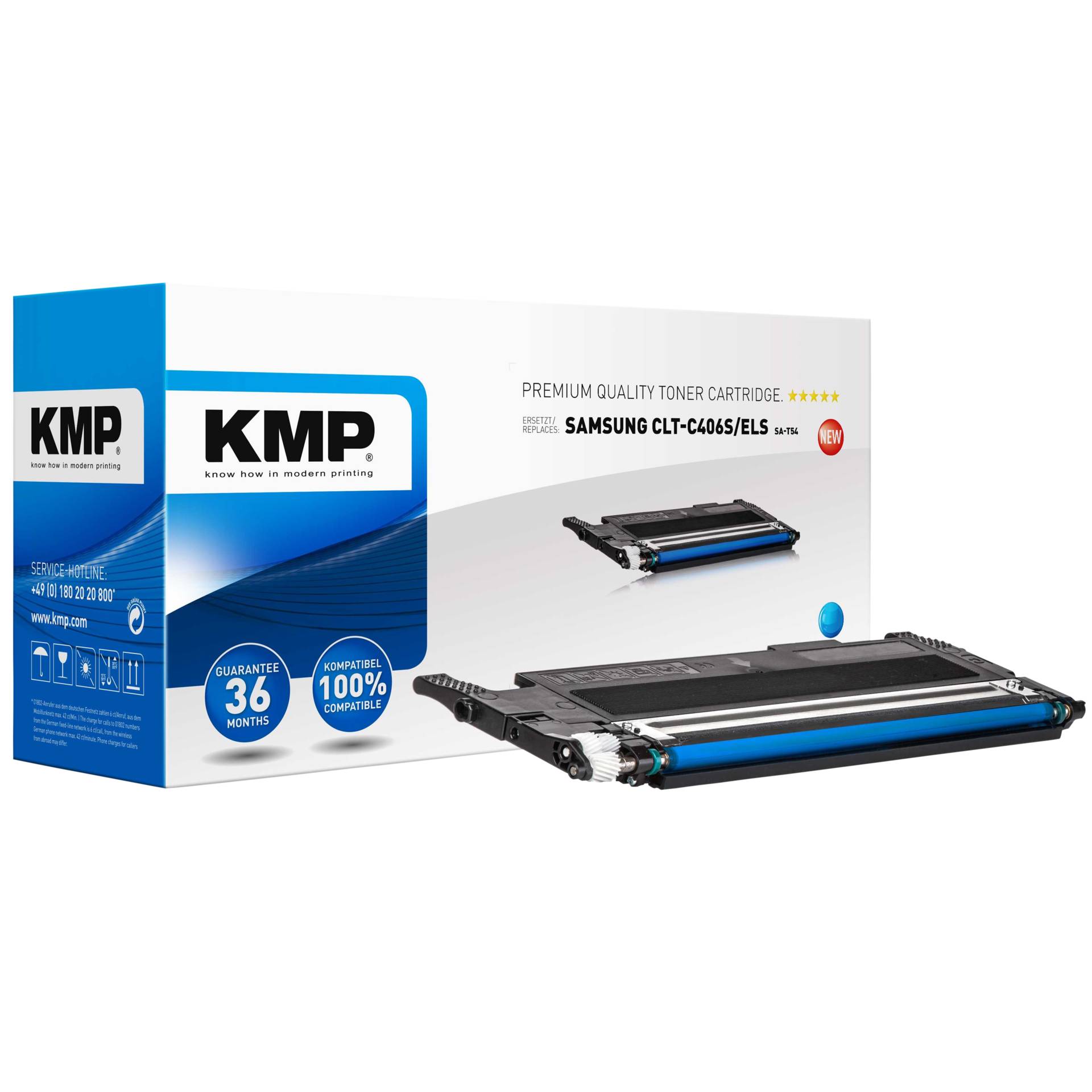 KMP SA-T54 cartuccia ciano compatib. con Samsung CLT-C406S