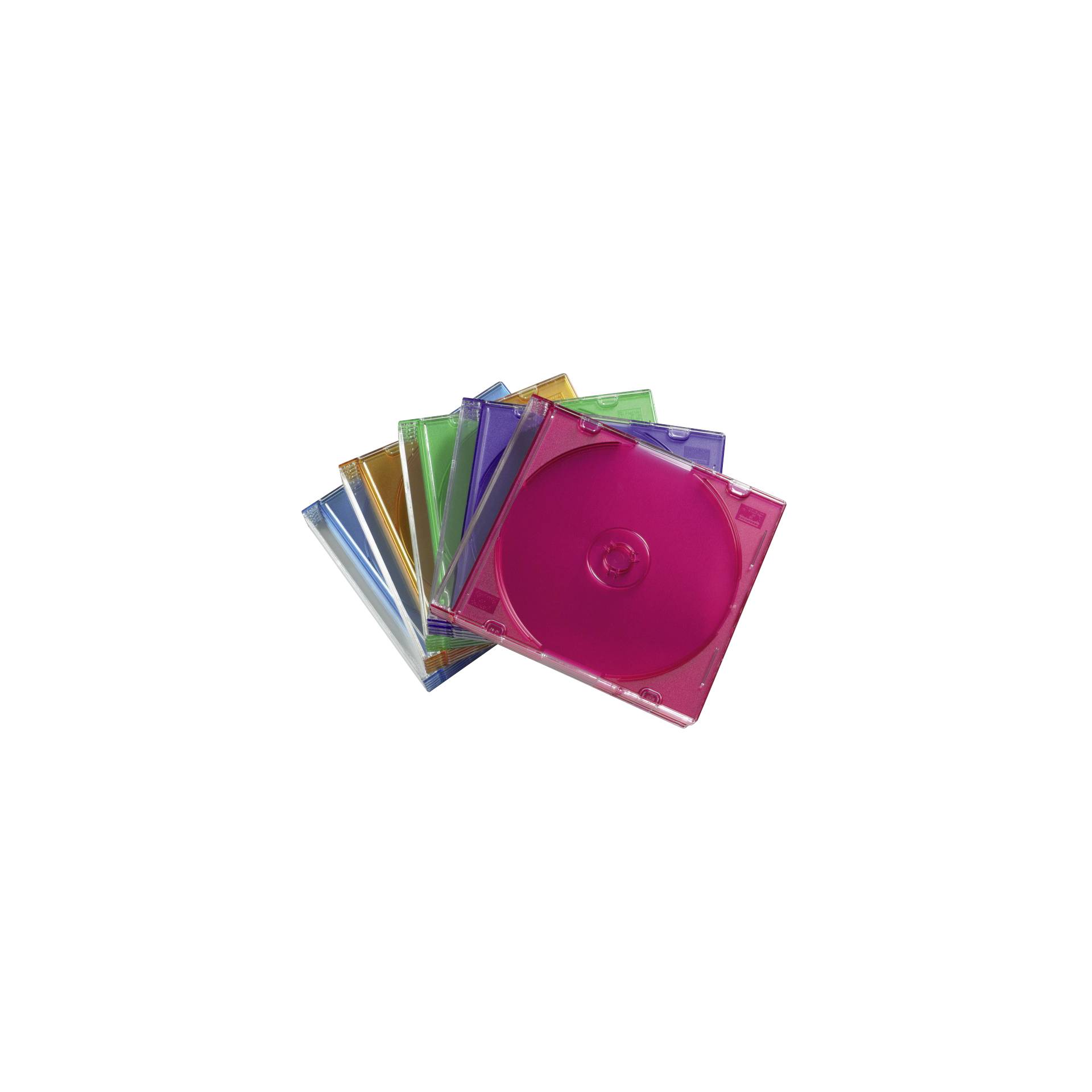 1x25 Hama Custodie CD Slim Box colorato              51166