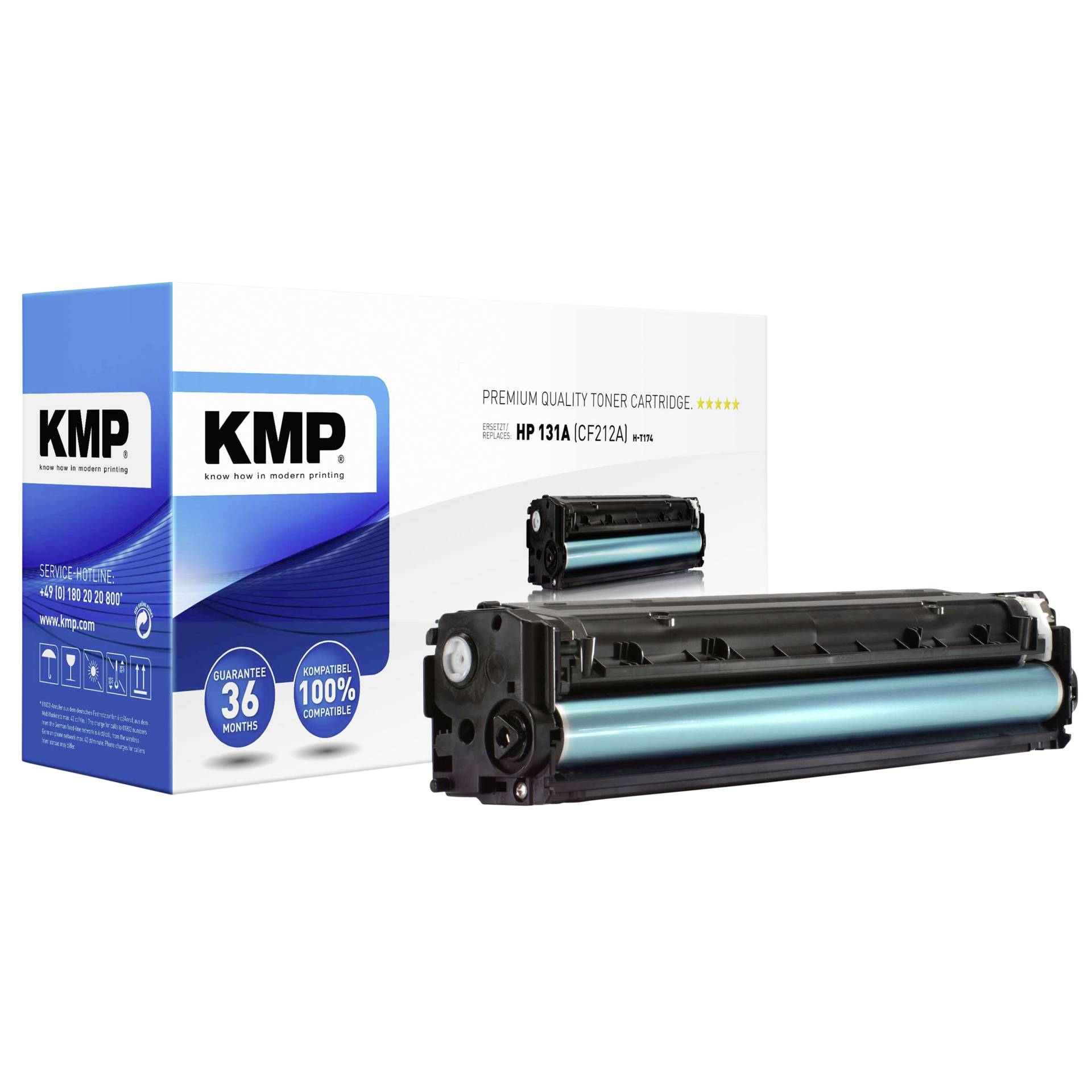 KMP H-T174 cartuccia giallo compatibile con HP CF 212 A