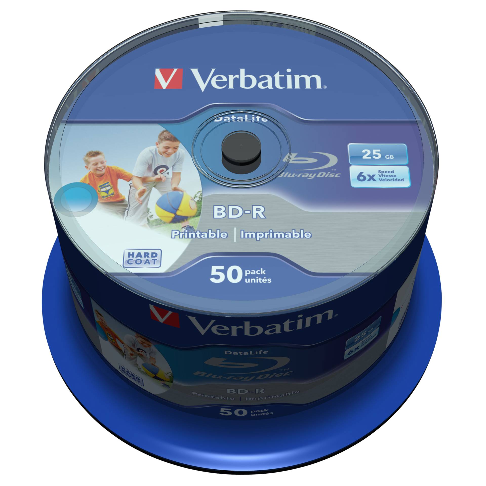 1x50 Verbatim BD-R Blu-Ray 25GB 6x Speed DL Wide Printable C