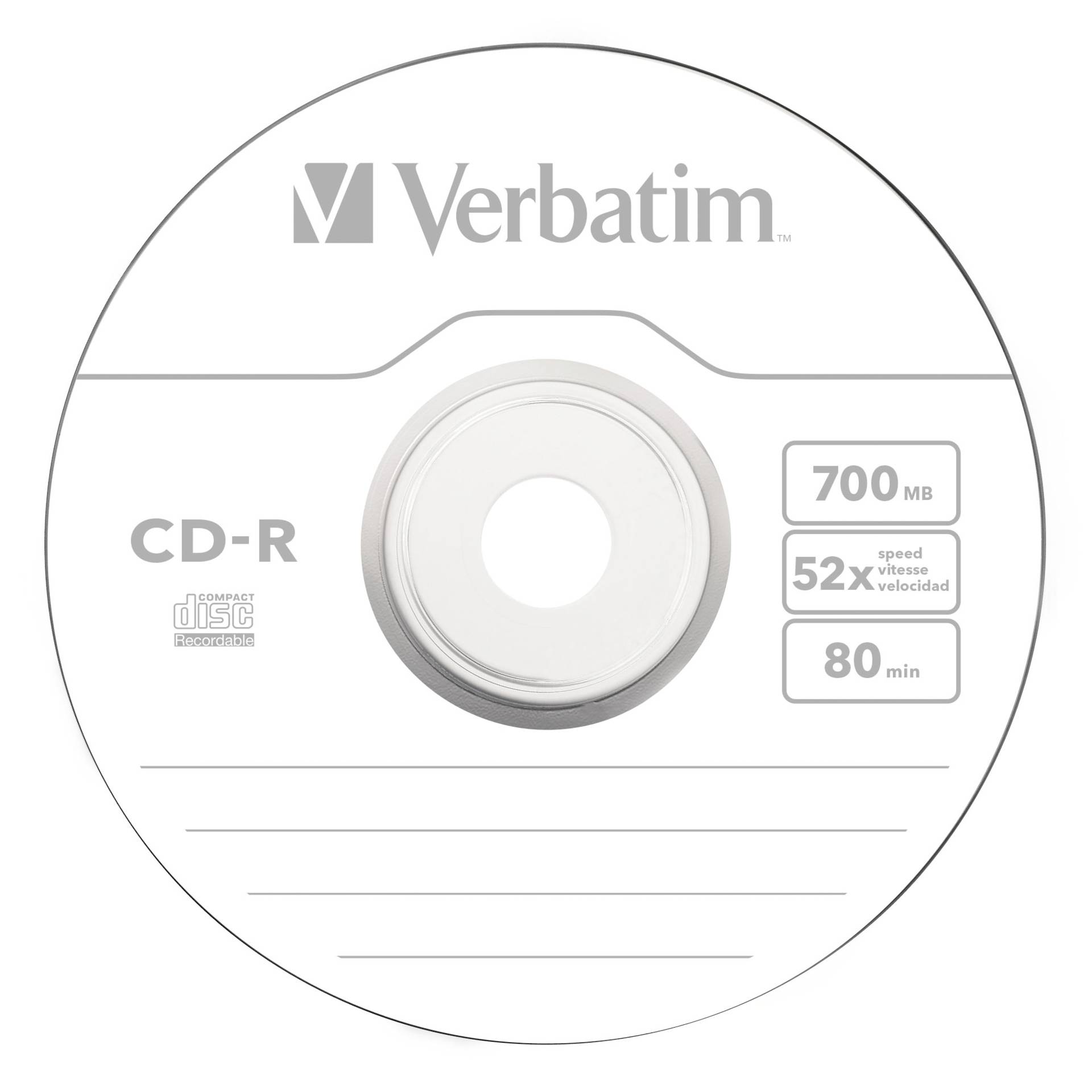 1x10 Verbatim CD-R 80 / 700MB 52x Speed Extra Protection CB
