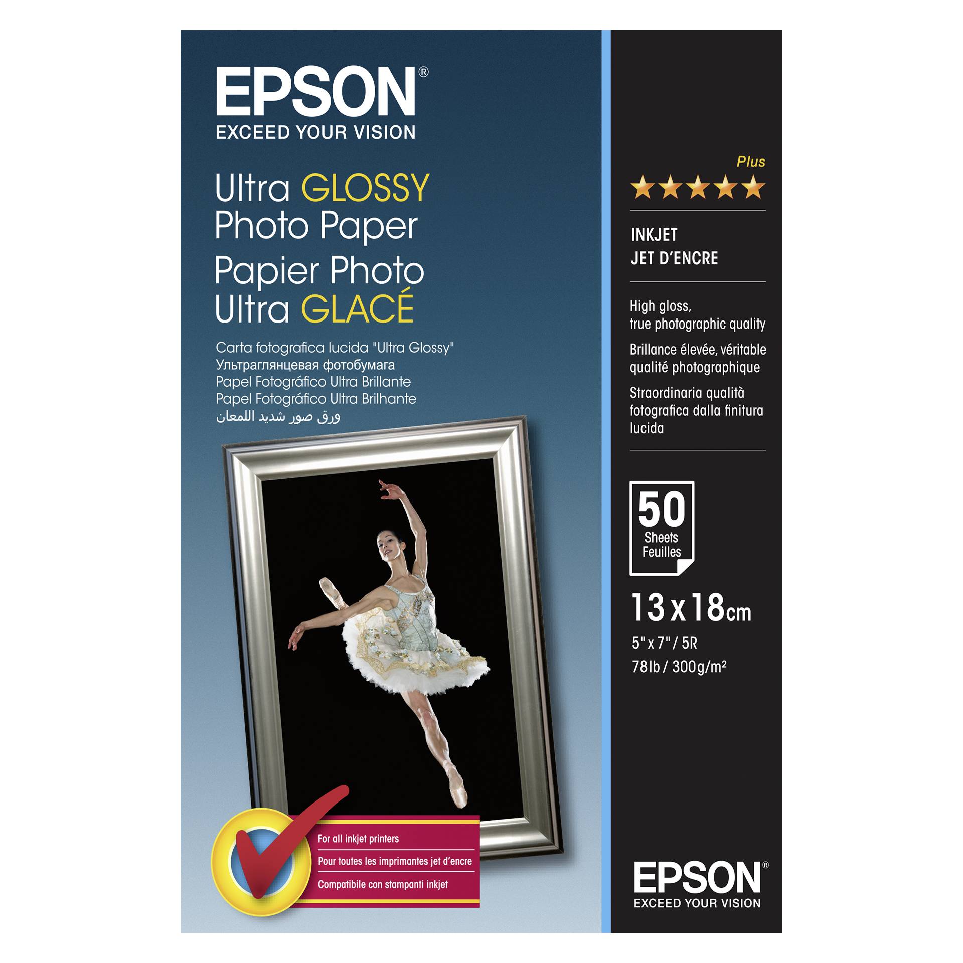 Epson Ultra Glossy carta foto 13x18 cm, 50 fl., 300 g S 0419