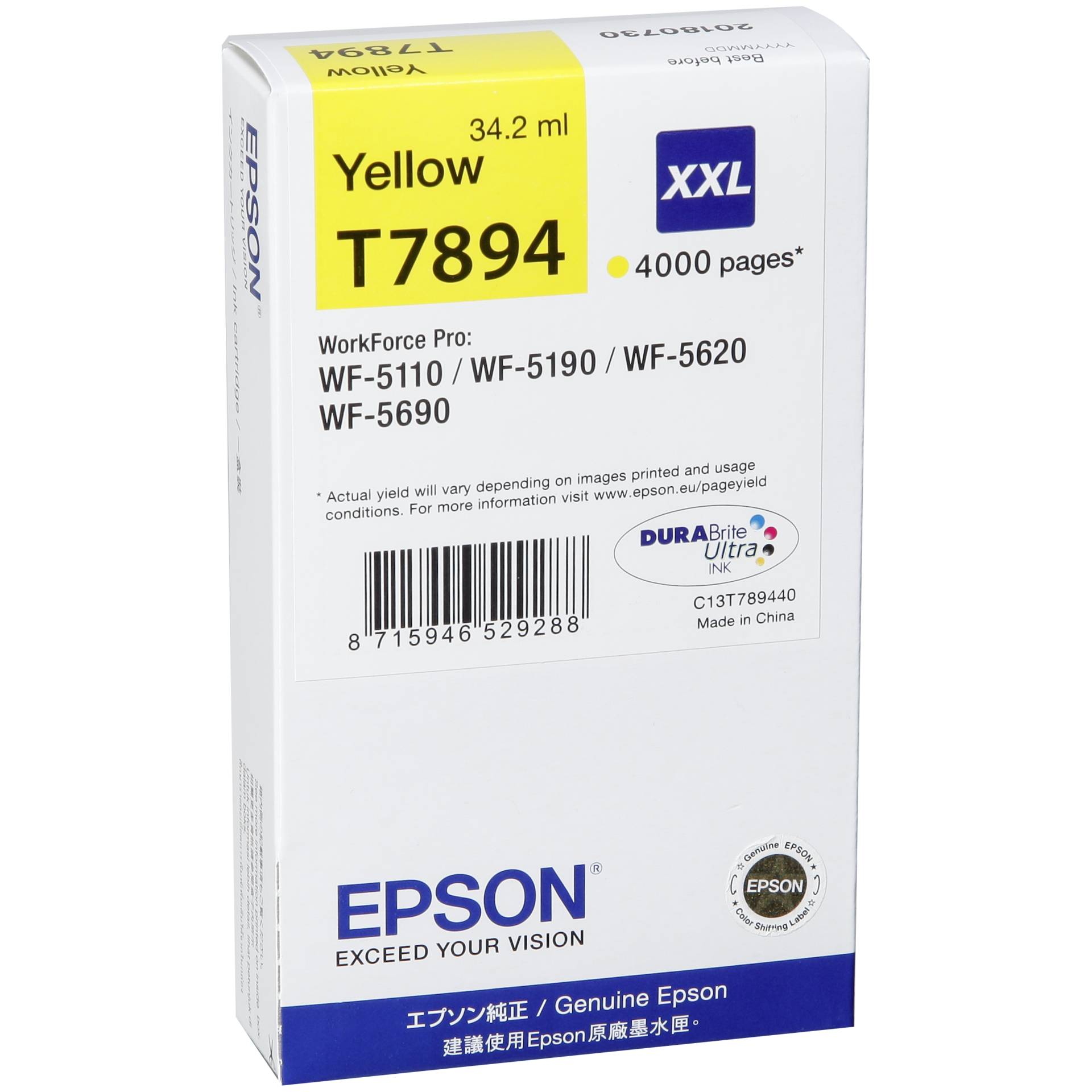Epson DURABrite Ultra Ink XXL cartuccia giallo T 7894