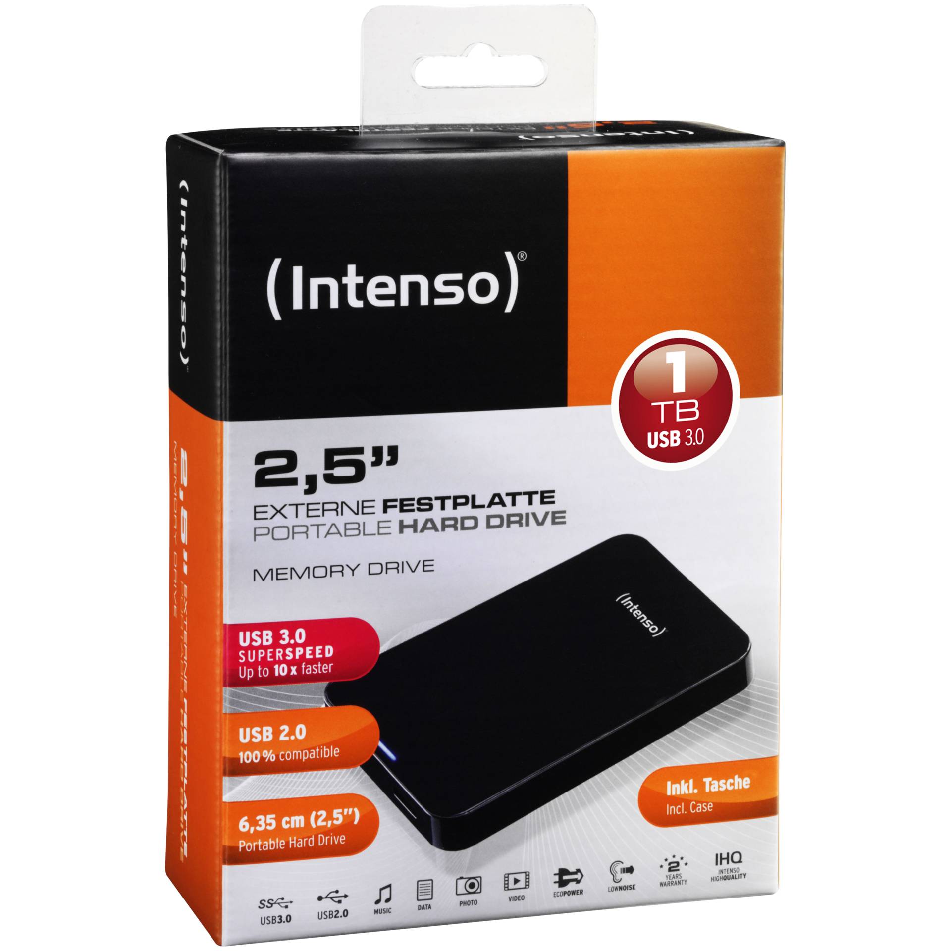 Intenso Memory Drive         1TB 2,5  USB 3.0 inkl borsa