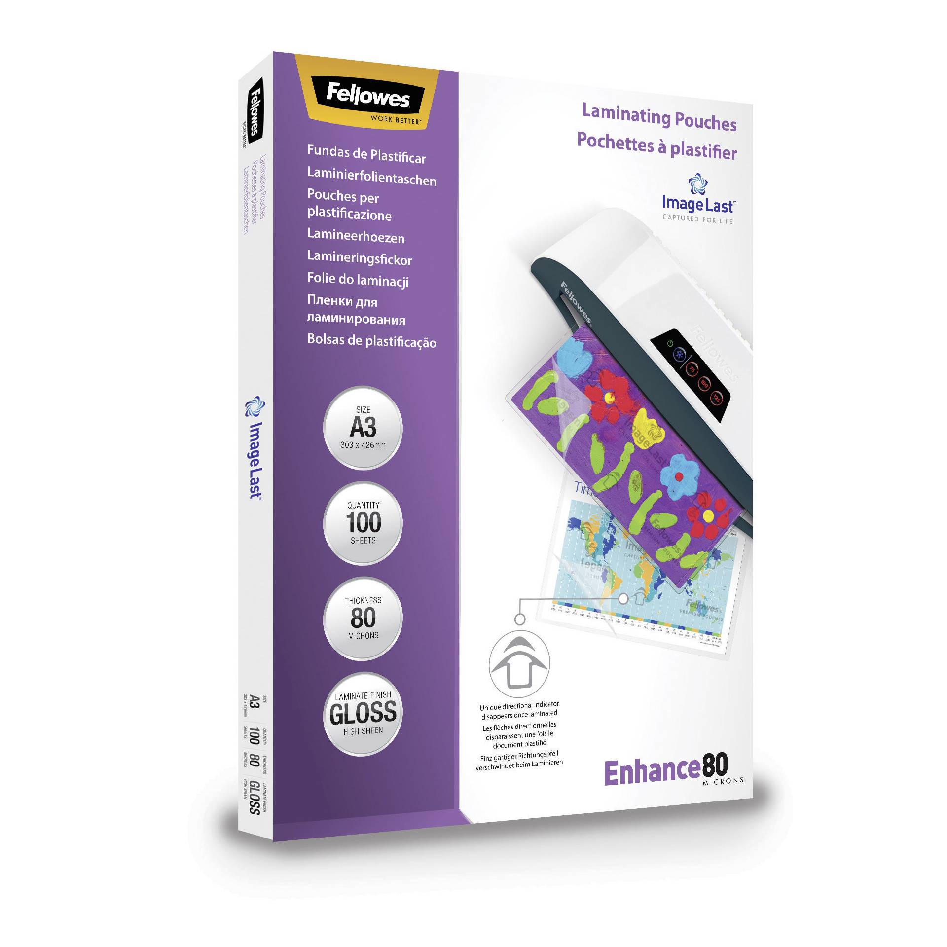 Fellowes ImageLast A3 80 mic - 100 pezzi