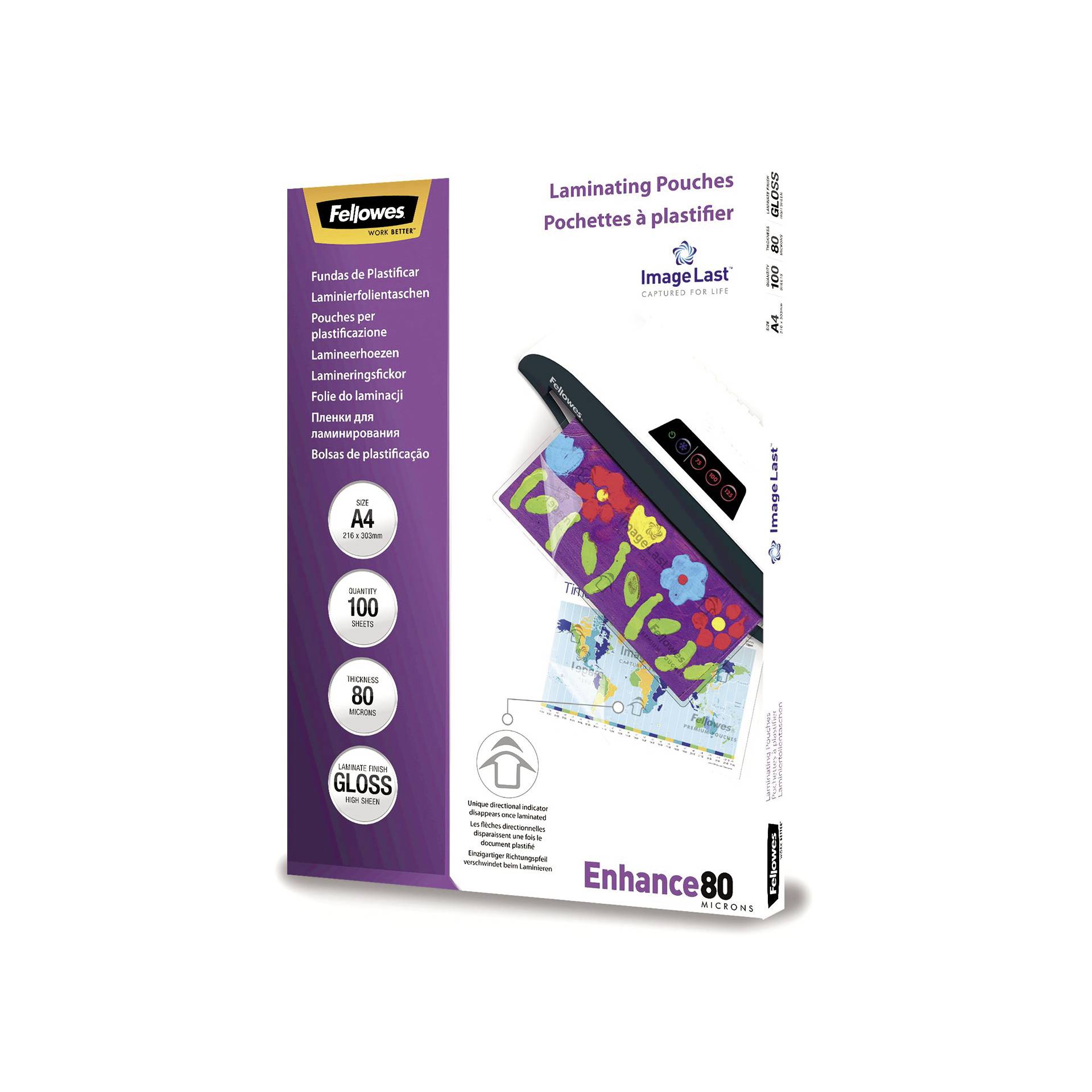 Fellowes ImageLast A4 80 mic - 100 pezzi