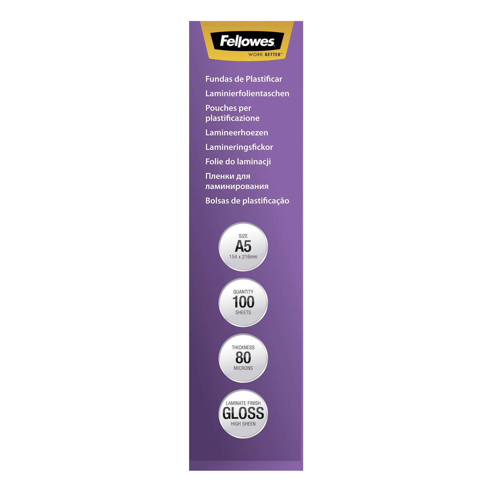 Fellowes ImageLast A5 80mic - 100 pezzi